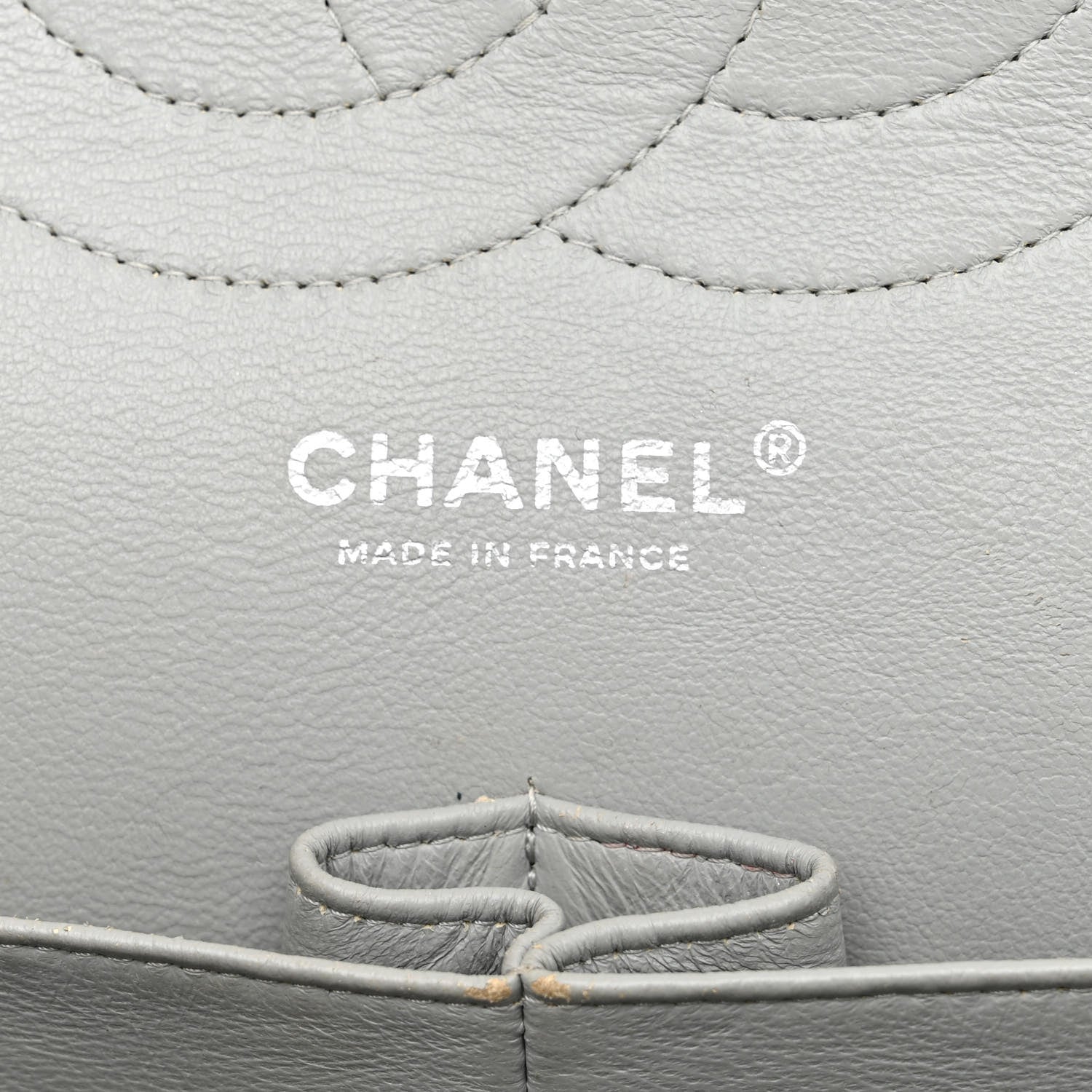 Chanel Caviar Quilted Jumbo Double Flap Grey 6 of 16