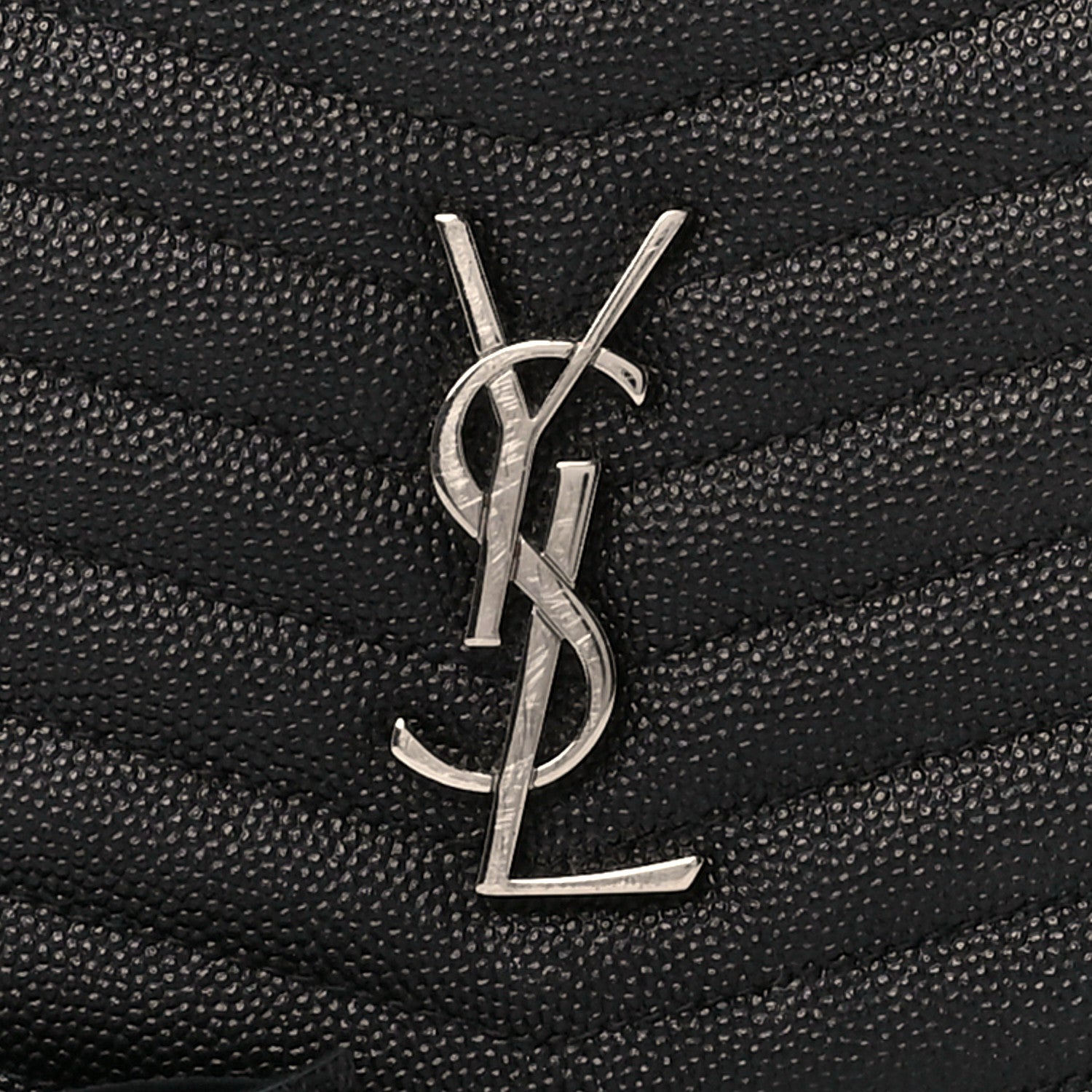 Saint Laurent Grain De Poudre Matelasse Monogram Mini Lou Camera Bag Black 8 of 11