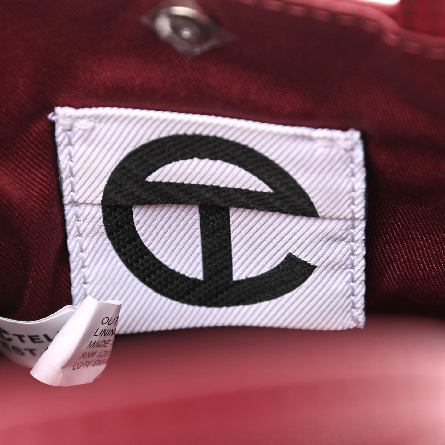 Vegan Leather Small Shopping Bag Oxblood