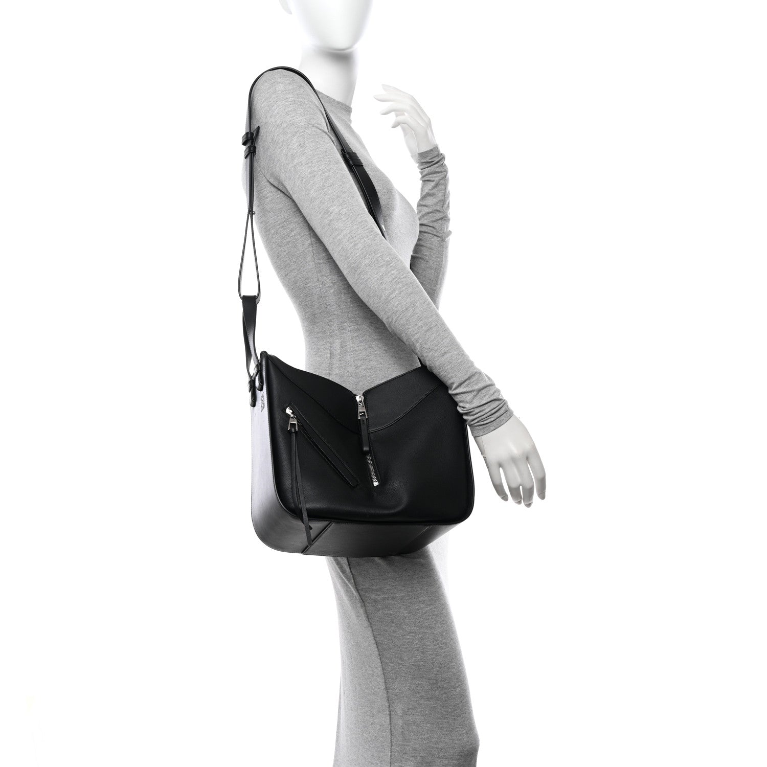 Loewe Calfskin Small Hammock Shoulder Bag Black 3 of 9