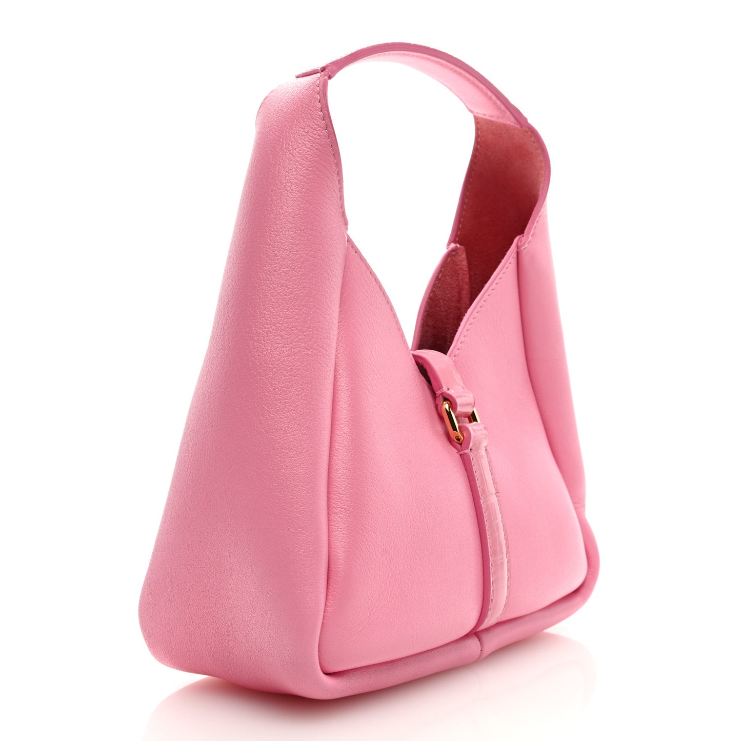 Grained Calfskin Mini G-Lock Hobo Pink