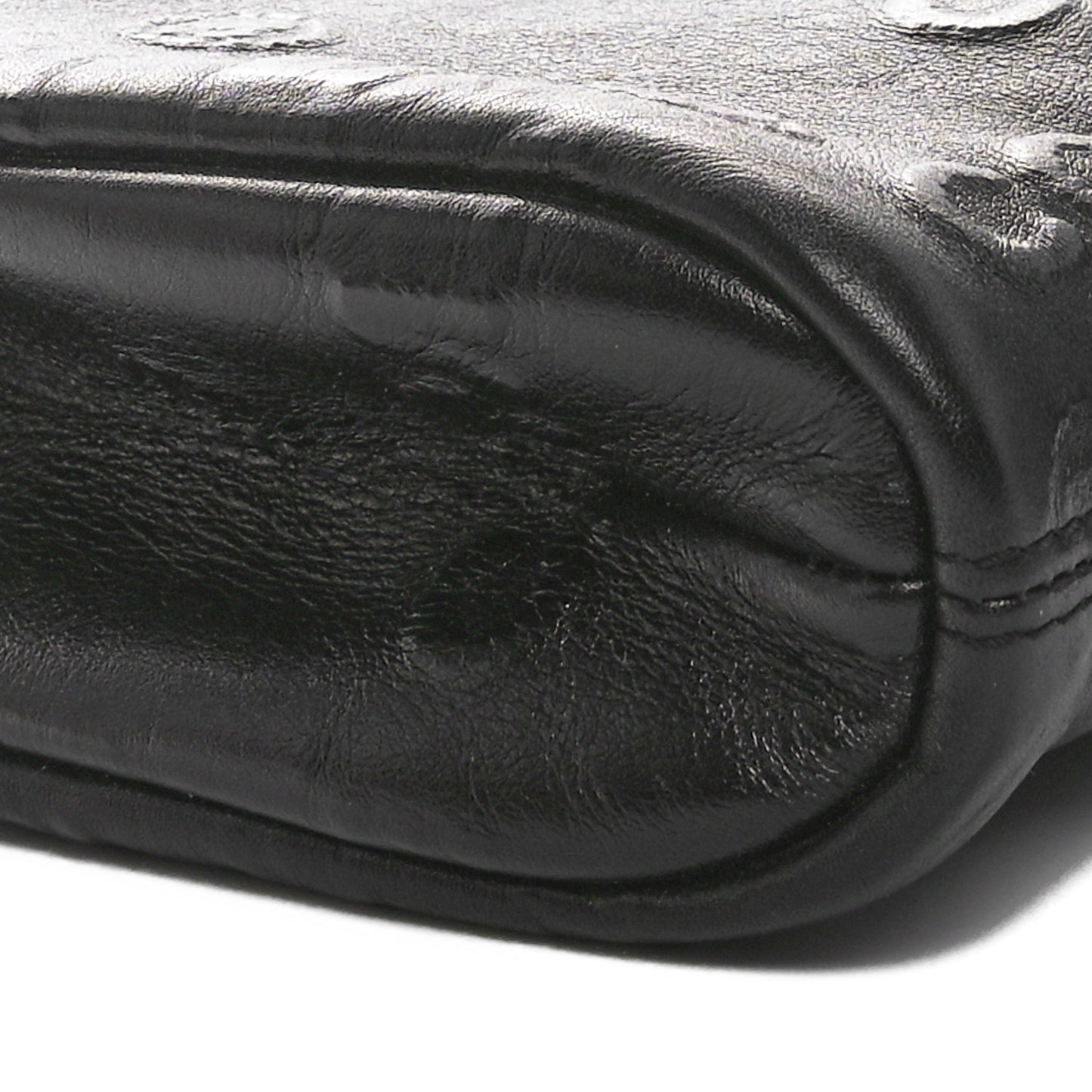 Lambskin Rue Cambon Wristlet Black