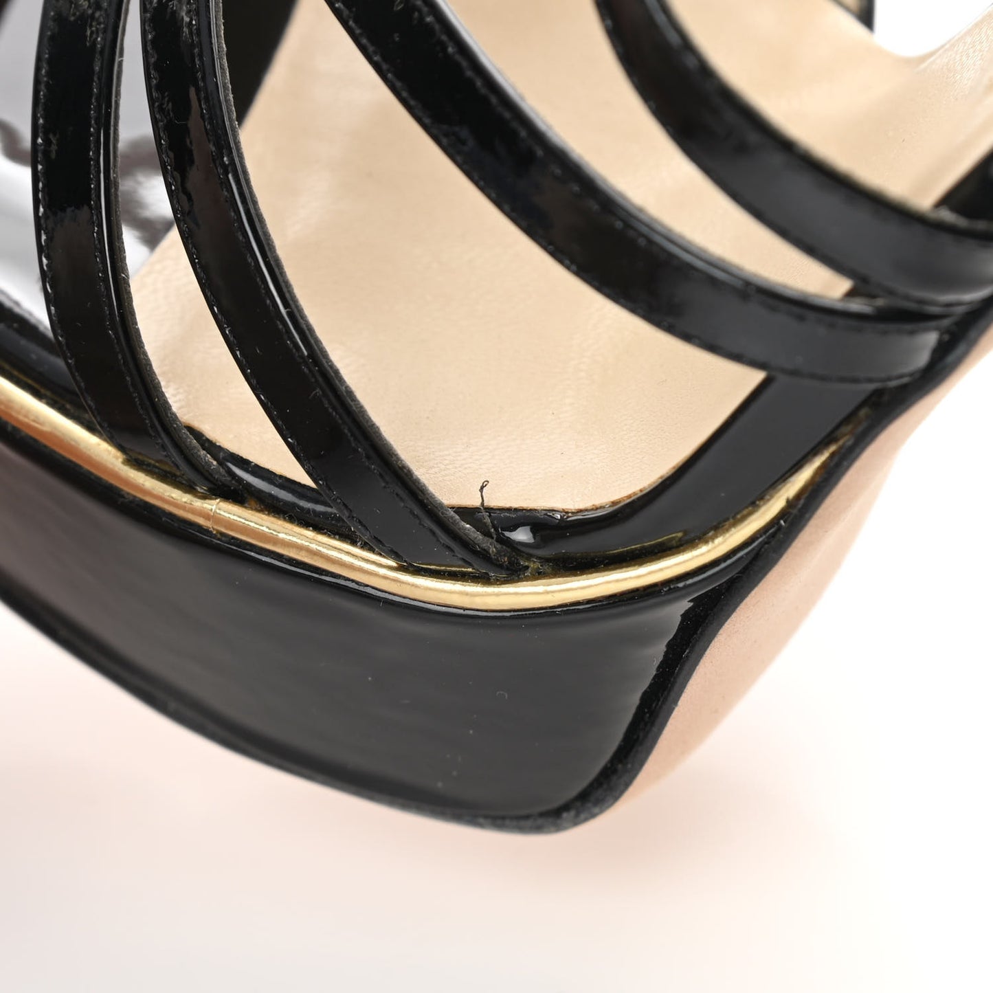 Patent Zena Platform Pumps 40.5 Black