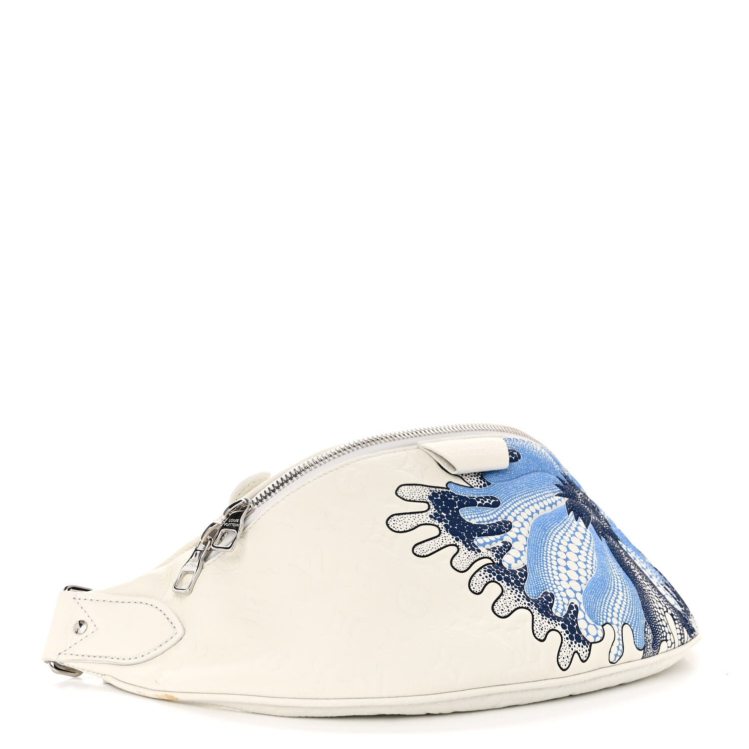 Louis Vuitton LV X YK Taurillon Monogram Psychedelic Flower BumBag White Multicolor 4 of 9