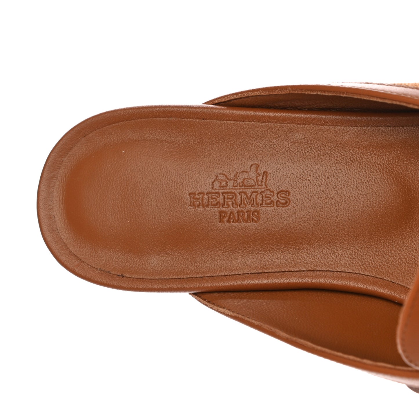 Cotton Canvas Calfskin Oz Mules 37 Naturel Beige Dore