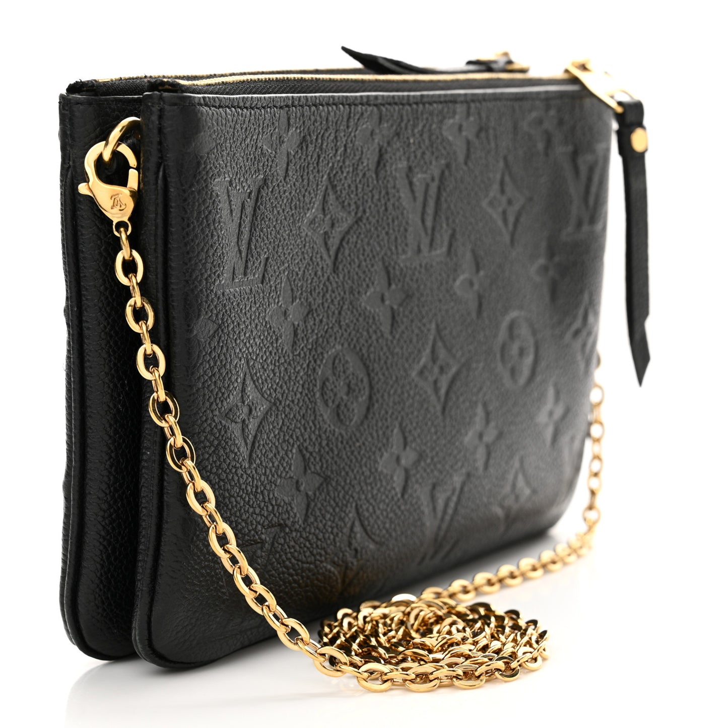 Empreinte Double Zip Pochette Black