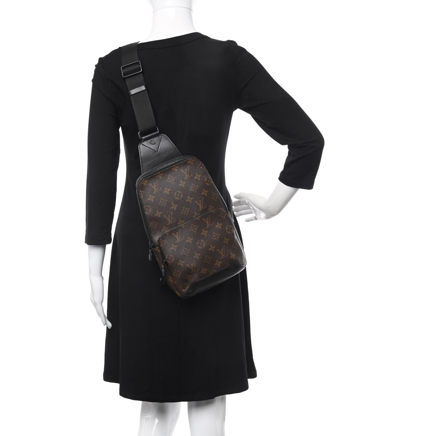 Louis Vuitton Monogram Macassar Avenue Sling Bag 2 of 8