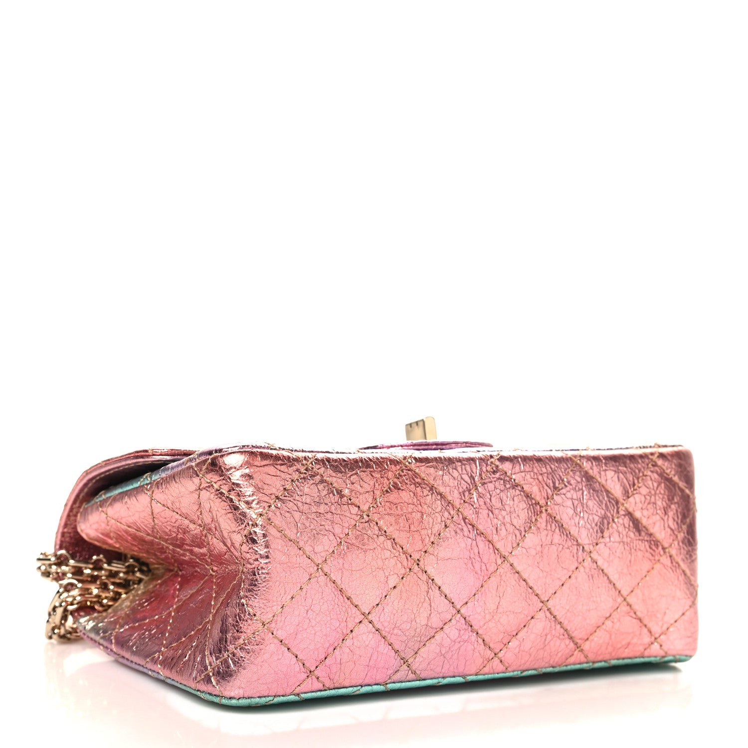 Chanel Metallic Goatskin Quilted Mini 2.55 Reissue Flap Multicolor 4 of 11