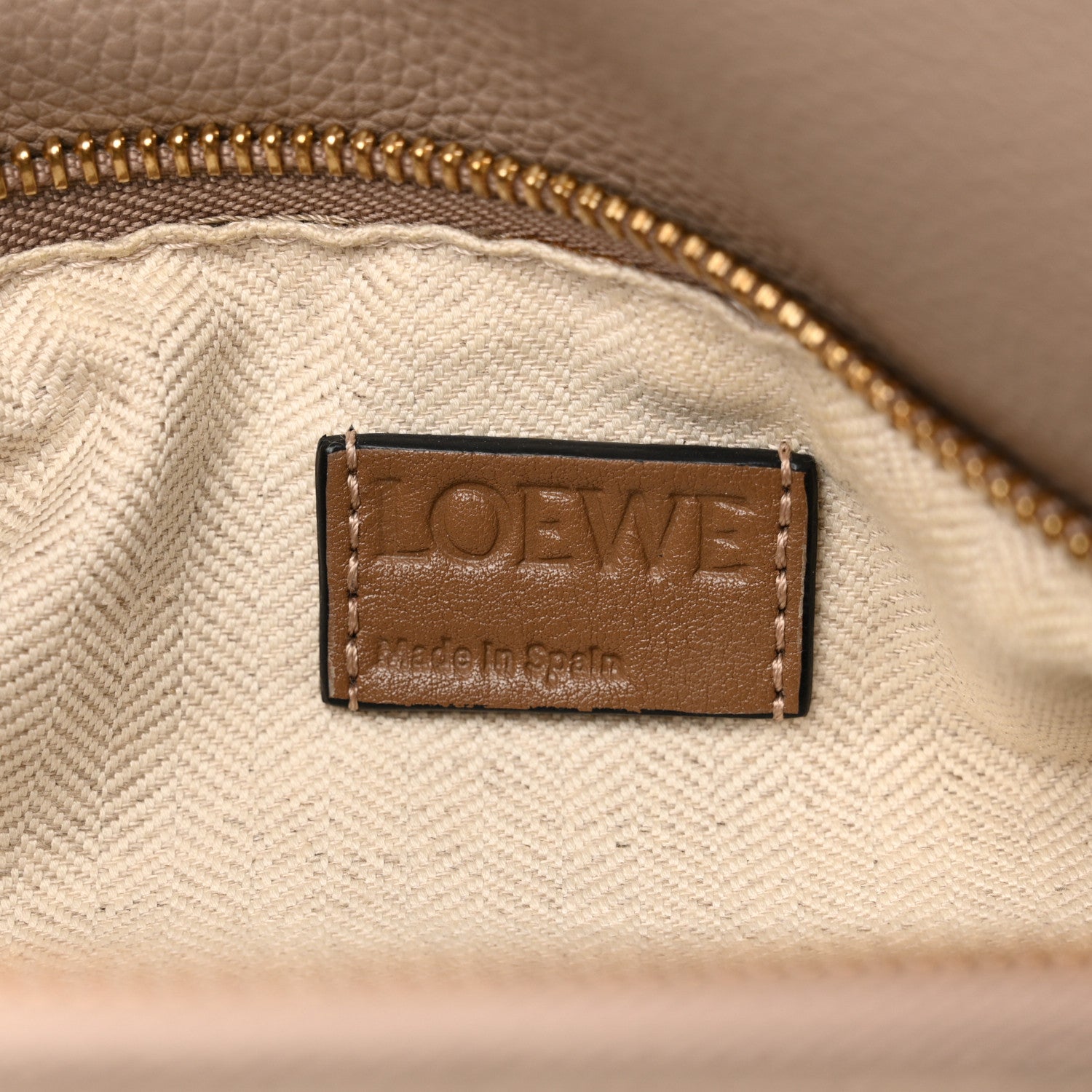 Loewe Grained Calfskin Small Puzzle Bag Sand Mink 6 of 15