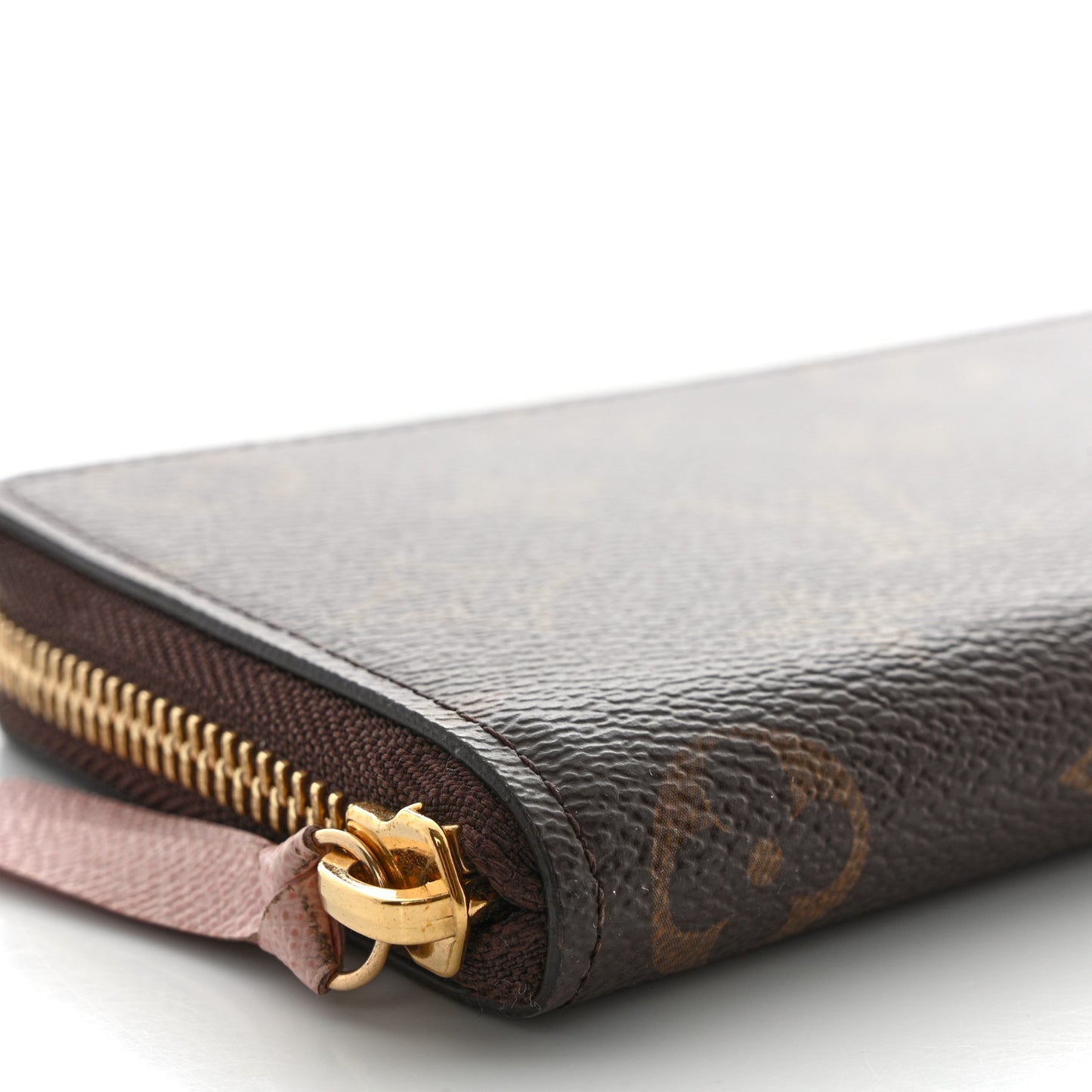 Monogram Clemence Wallet Rose Ballerine