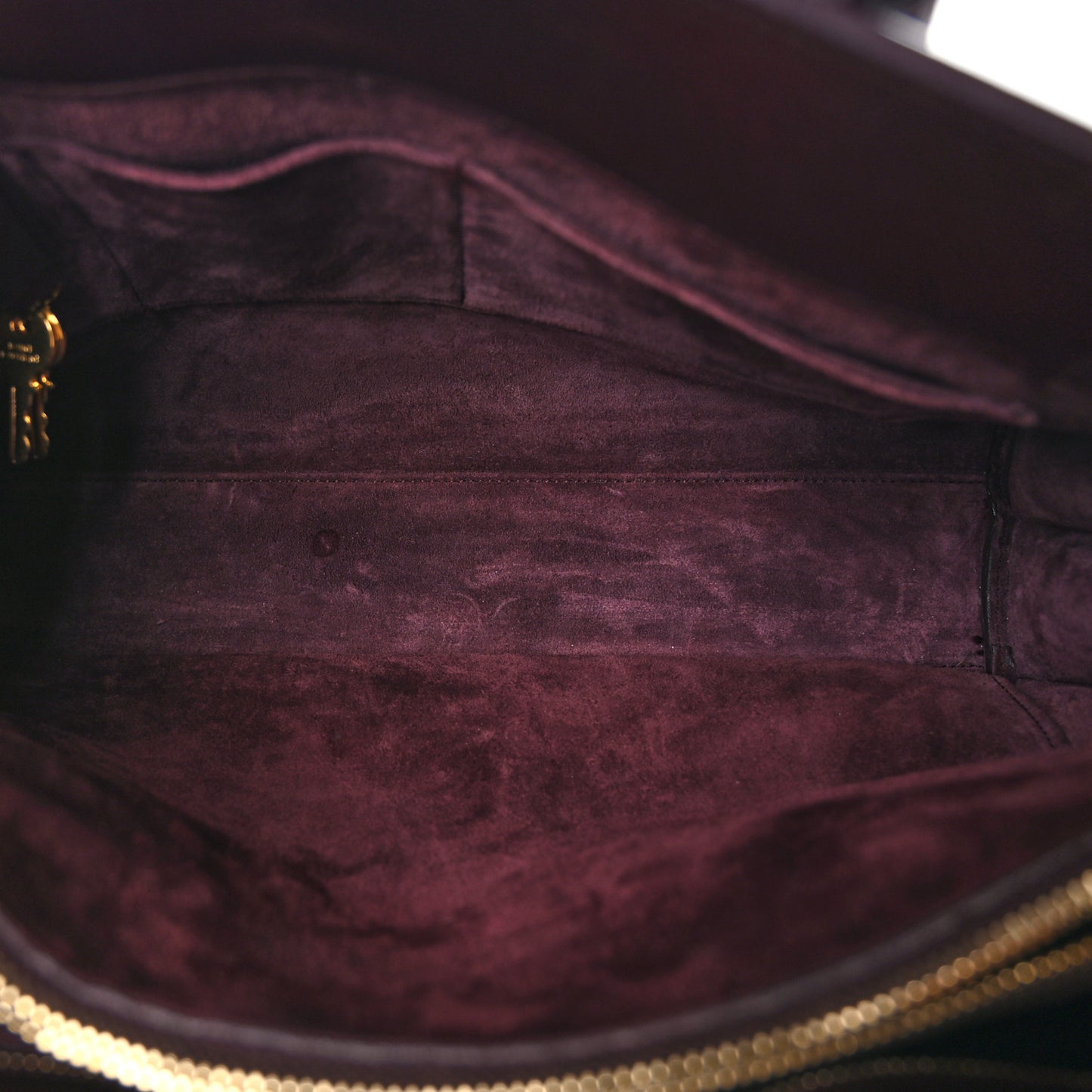 Grained Calfskin Small Classic Sac De Jour Bordeaux