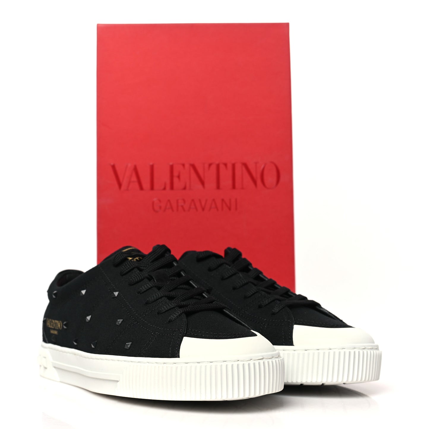 Canvas Rockstud Cityplanet Mens Sneakers 43 Black