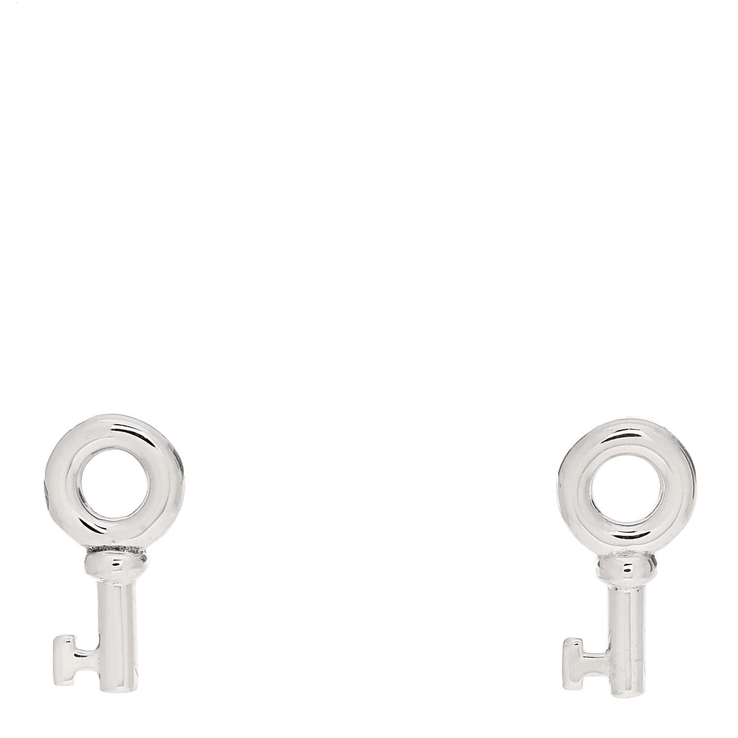 Sterling Silver Key Earrings