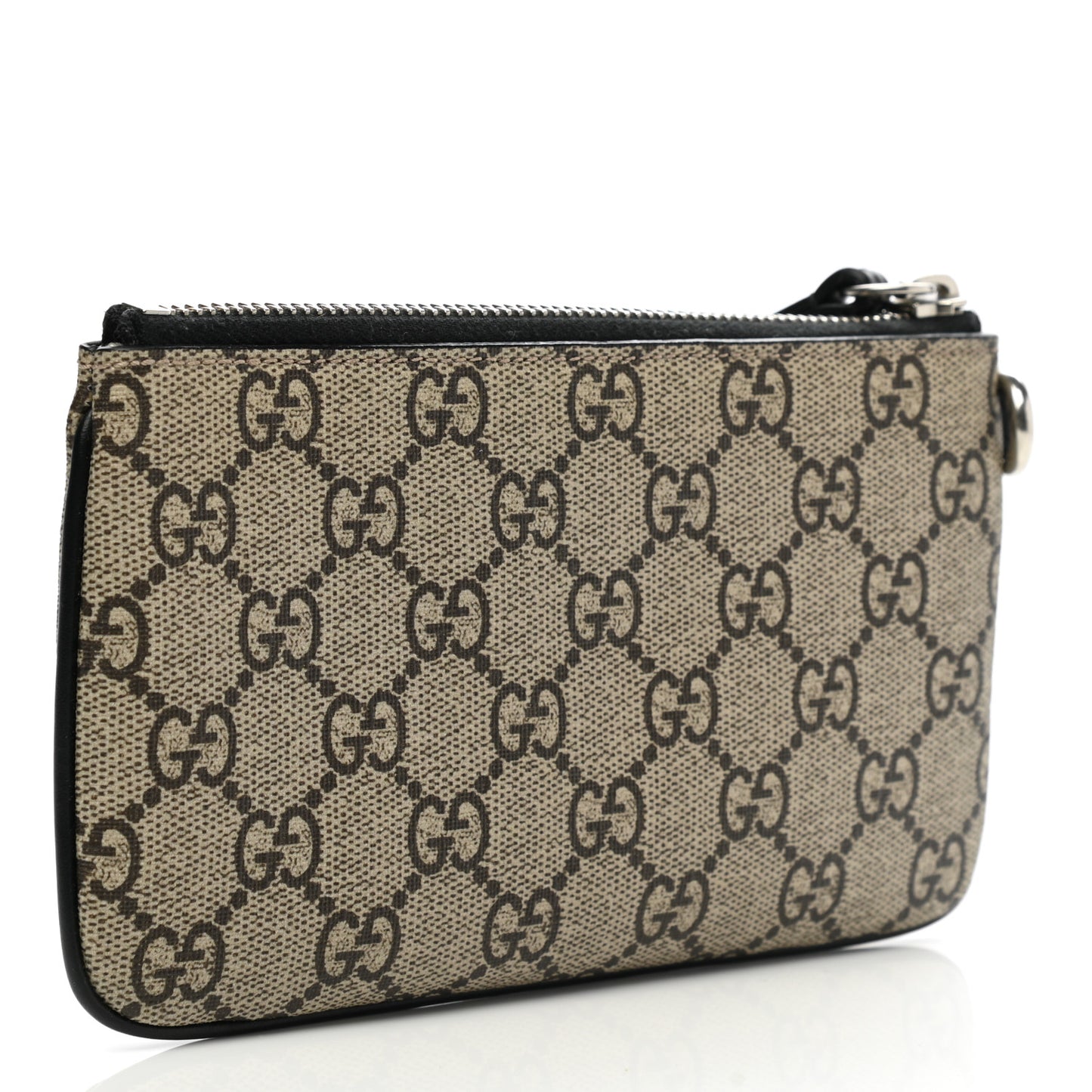 GG Supreme Monogram Kingsnake Zip Pouch Black
