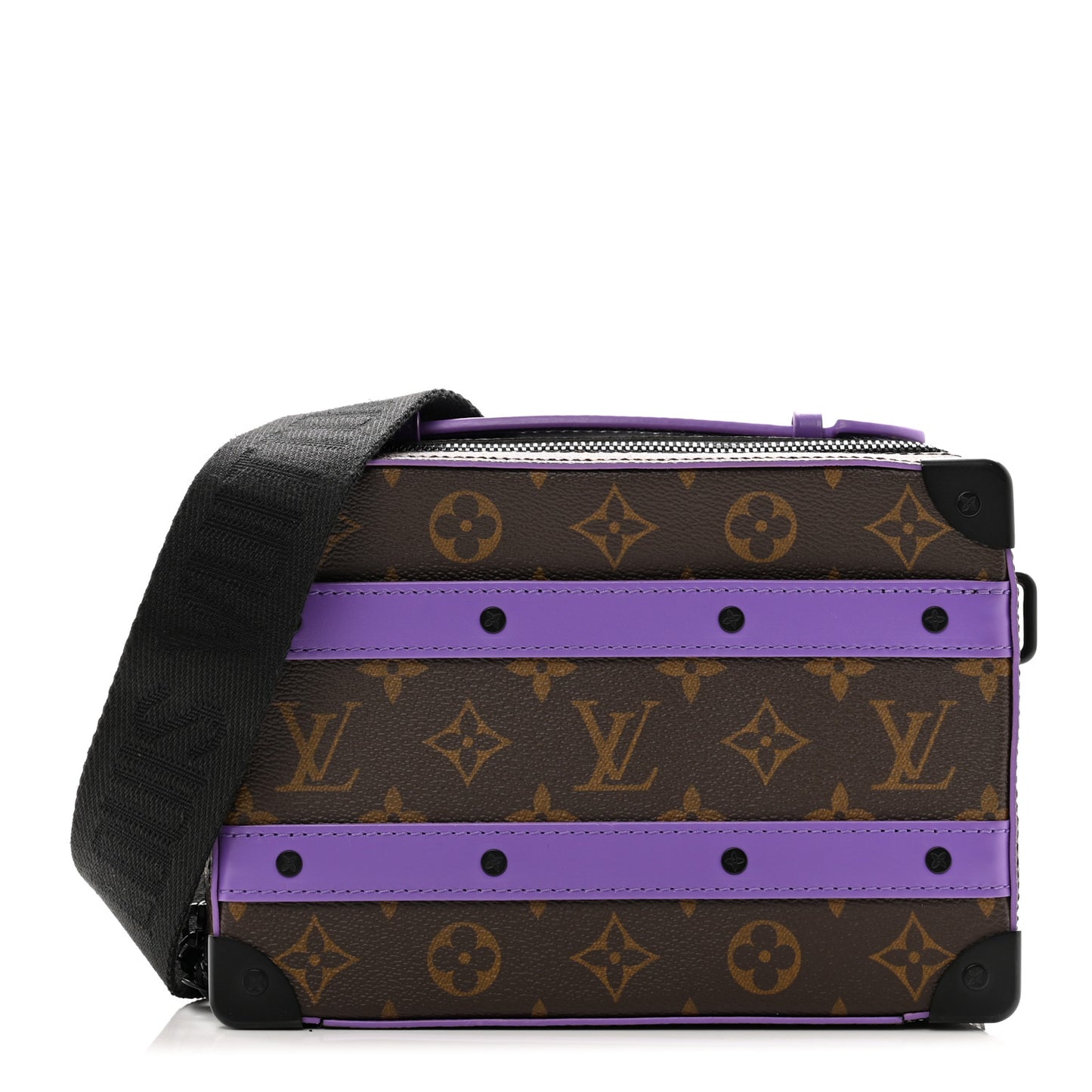 Monogram Macassar Handle Soft Trunk Purple