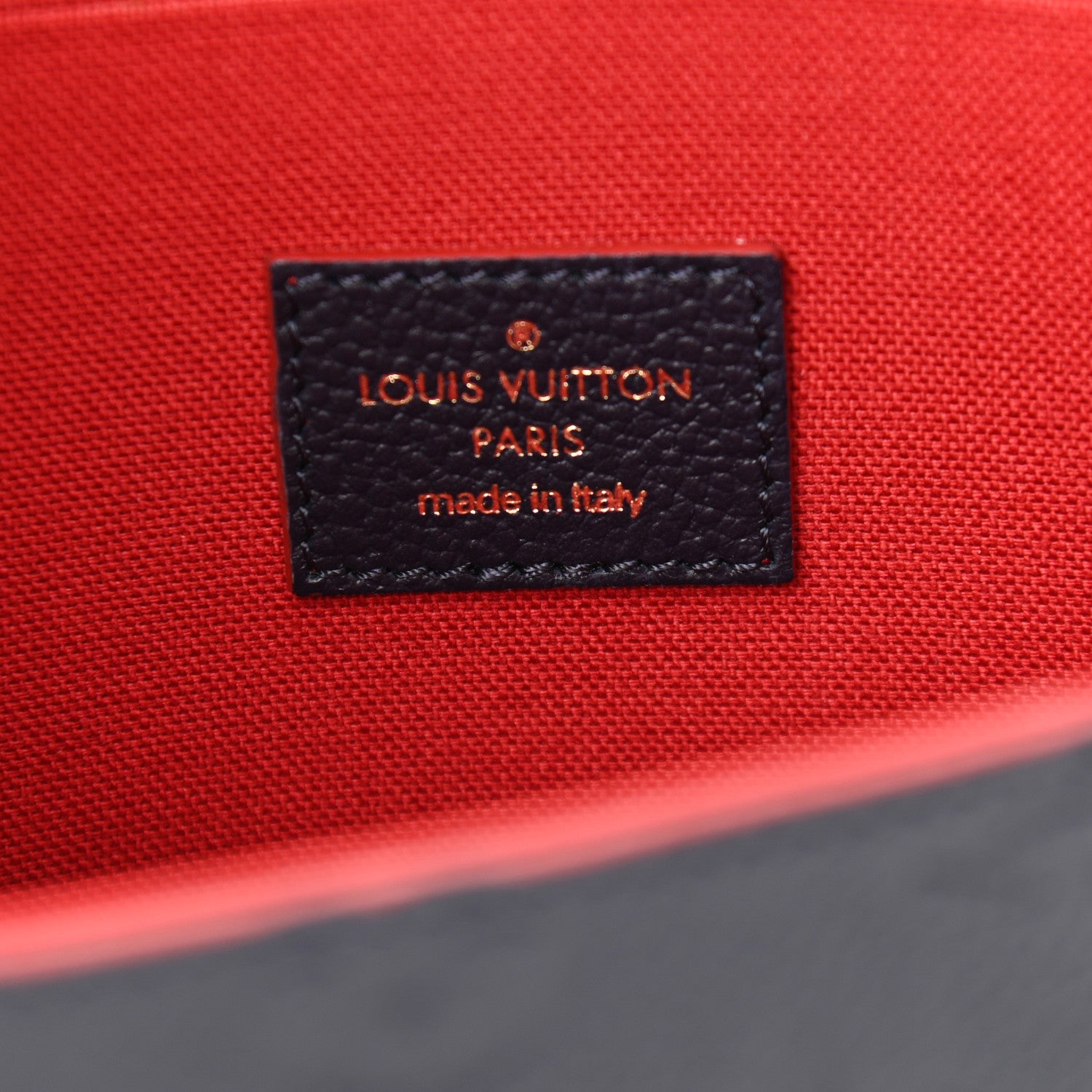 Louis Vuitton Empreinte Pochette Felicie Chain Wallet Marine Rouge 8 of 10