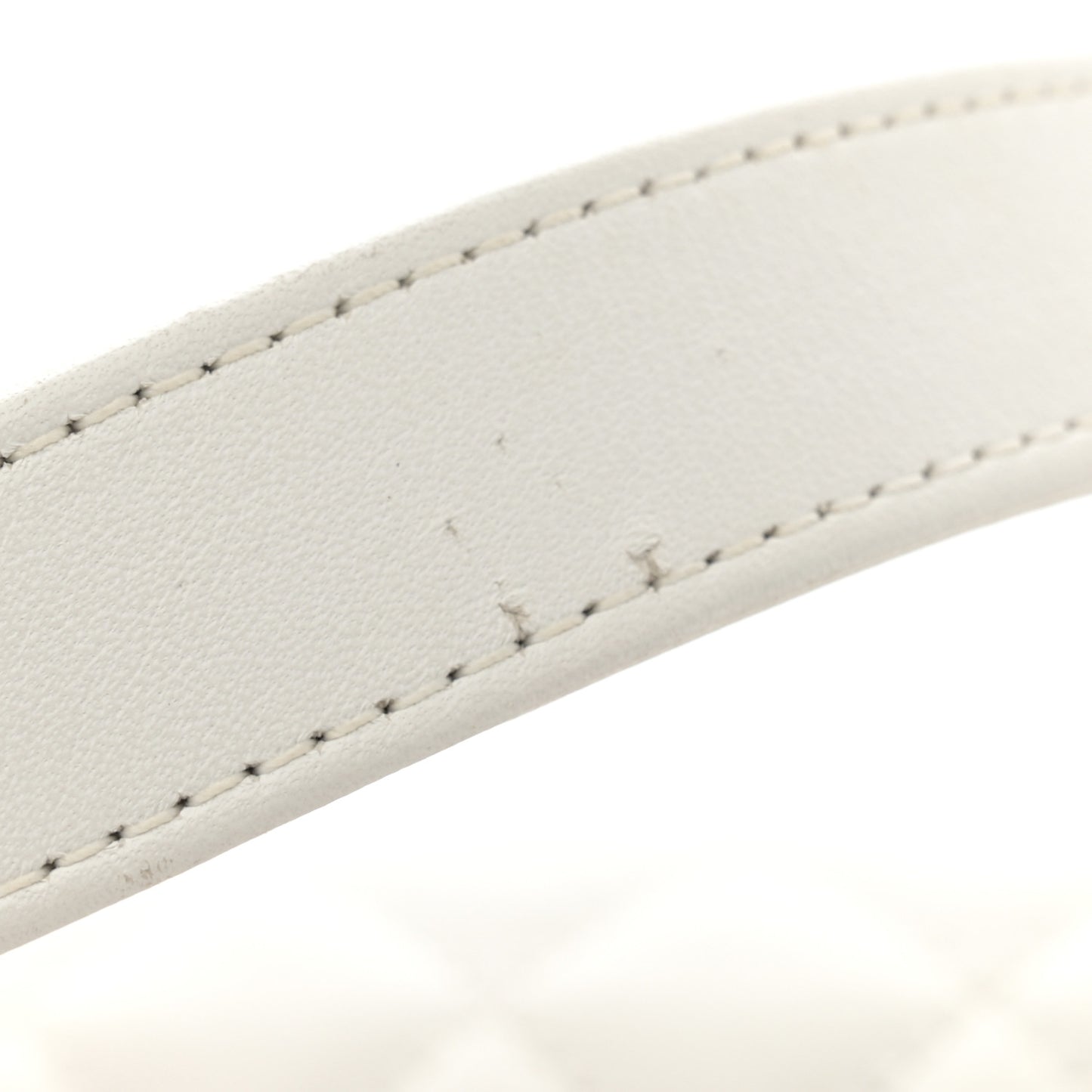 Lambskin Quilted Small Boy Flap White