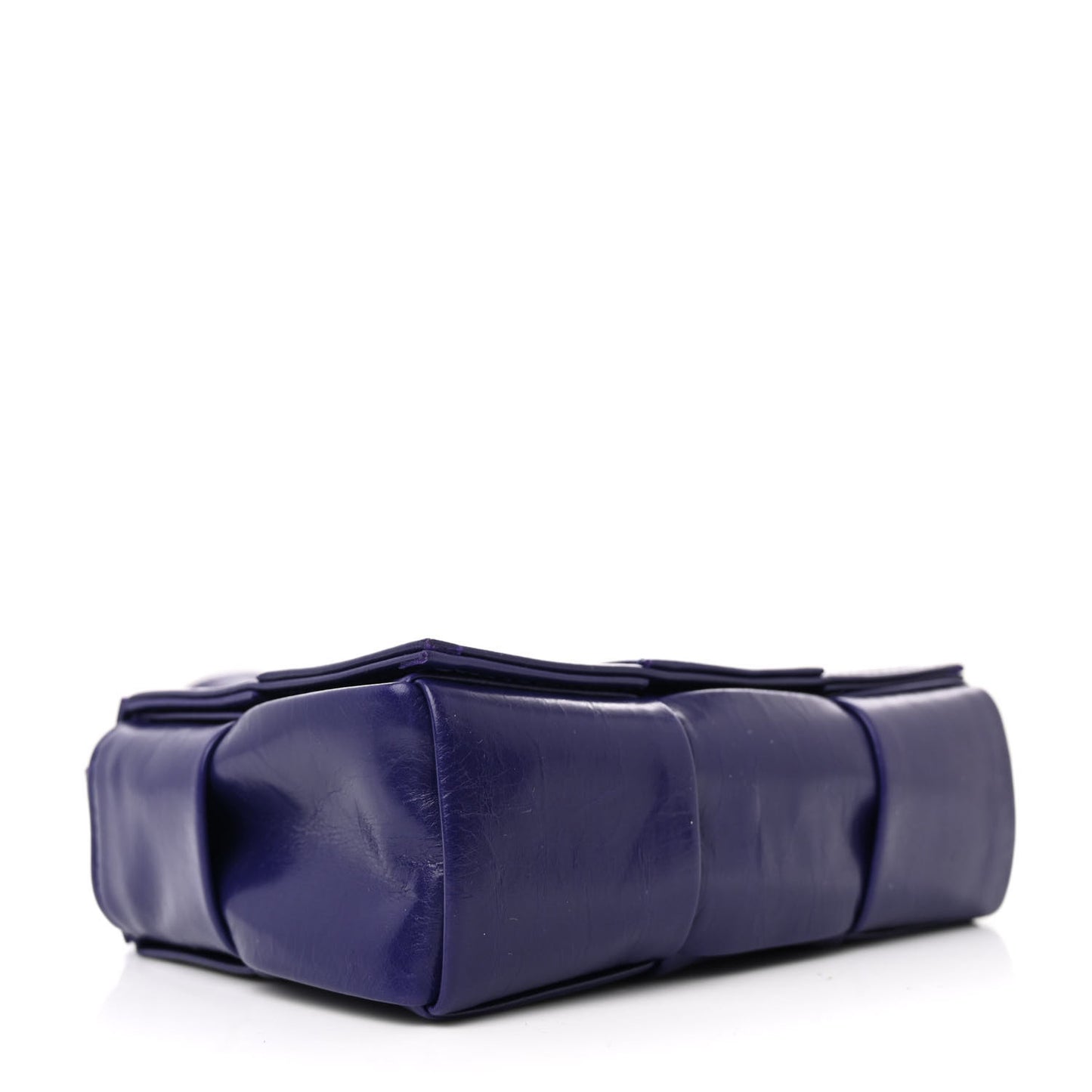 Paper Calfskin Maxi Intreccio Extra Mini Cassette Crossbody Bag Purple