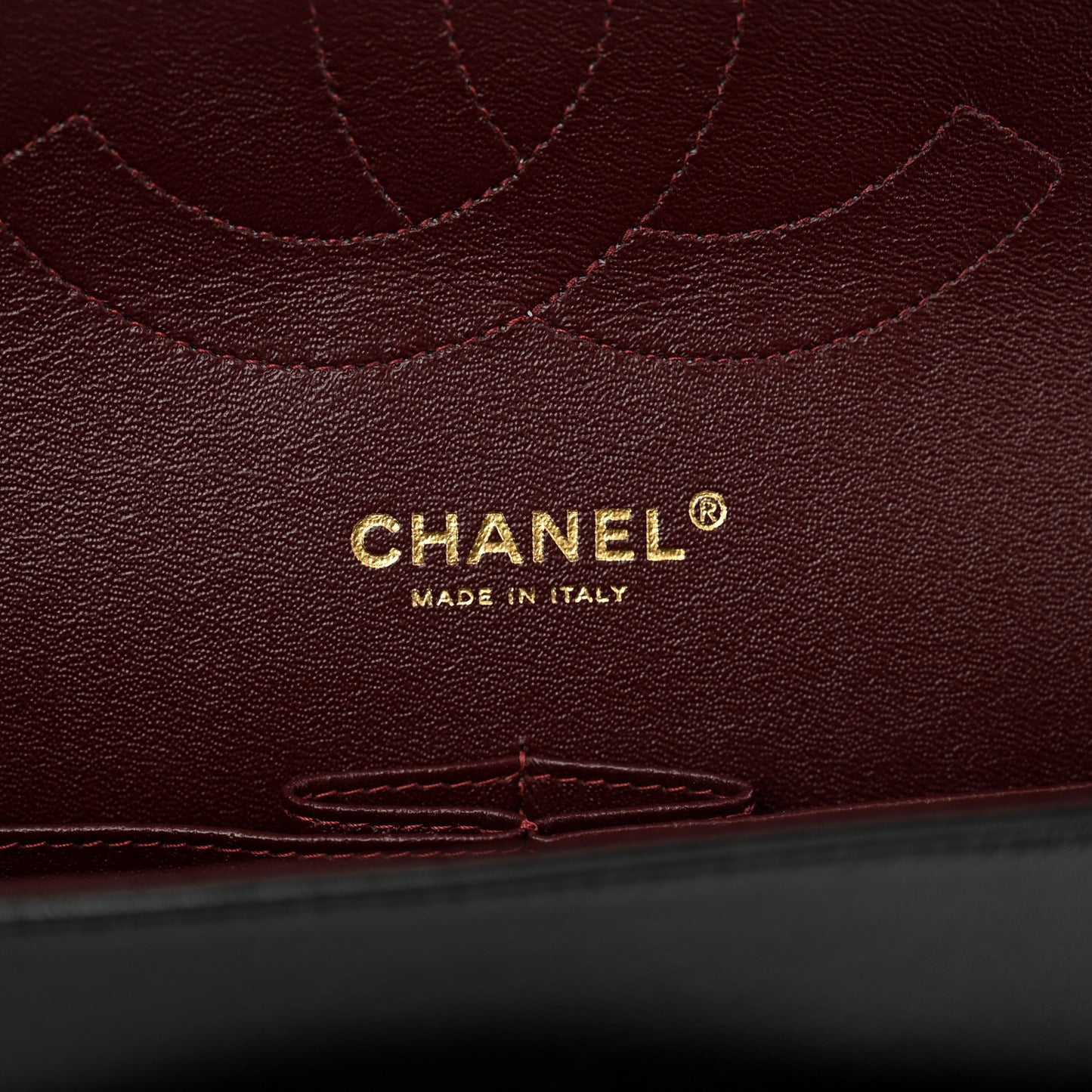 Lambskin Quilted Jumbo Double Flap Black