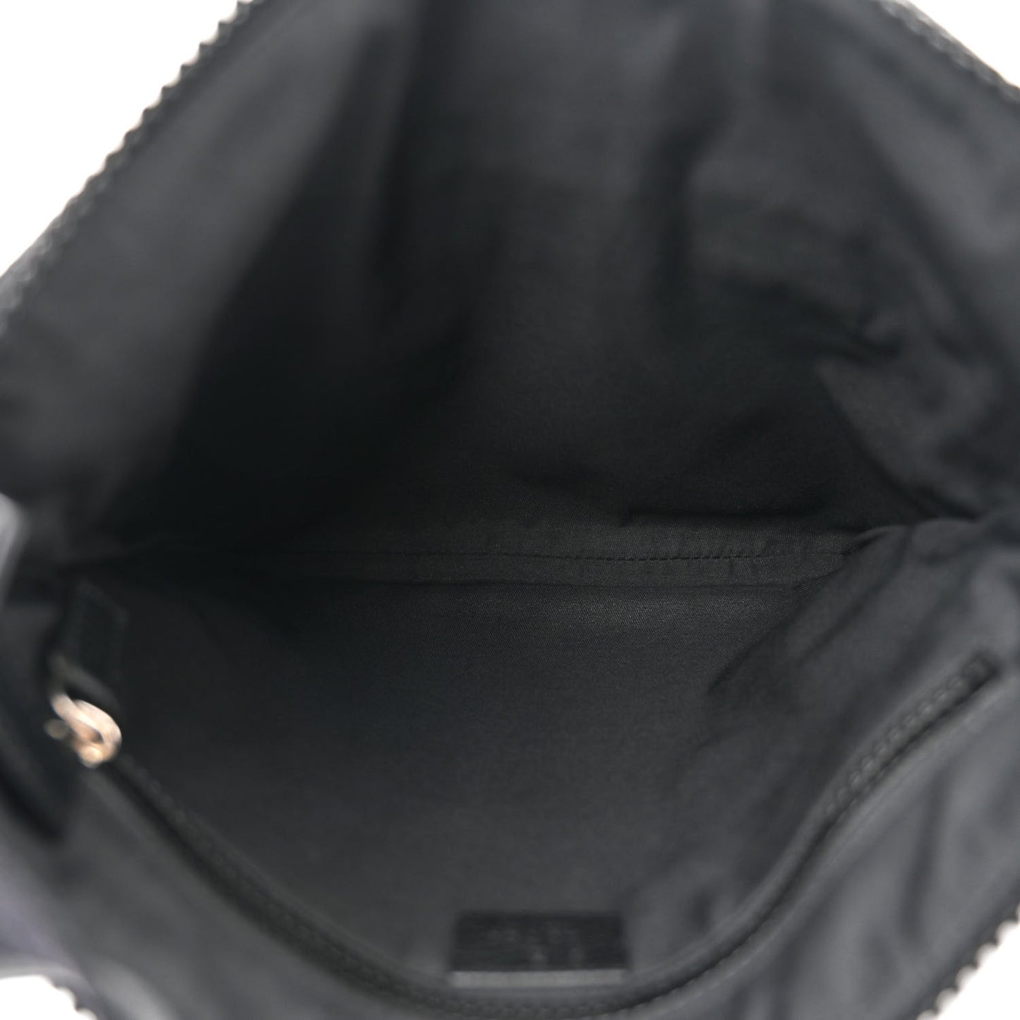 Nylon Monogram Small Flat Messenger Bag Black