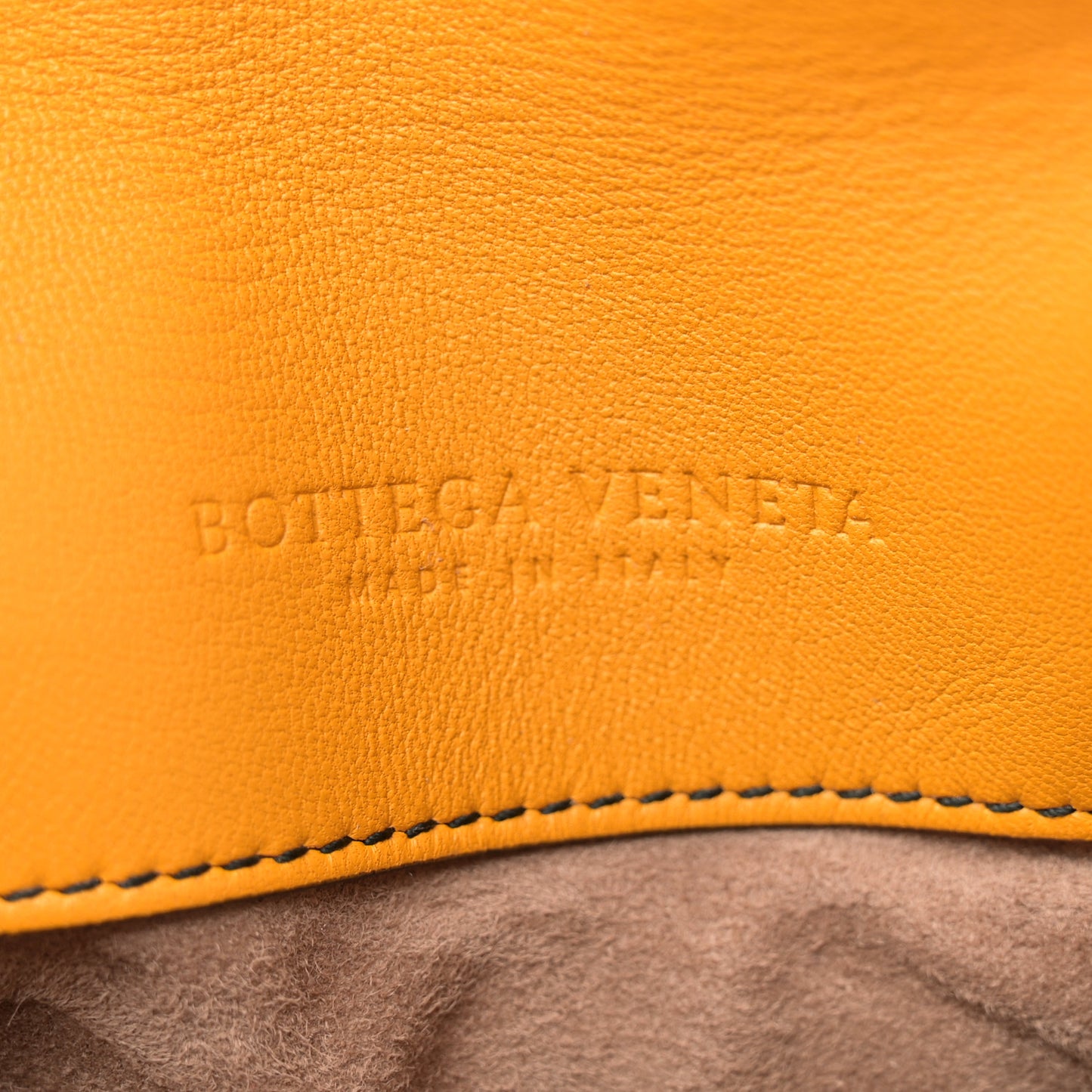 Nappa Intrecciato Small Nodini Flap Crossbody Marigold