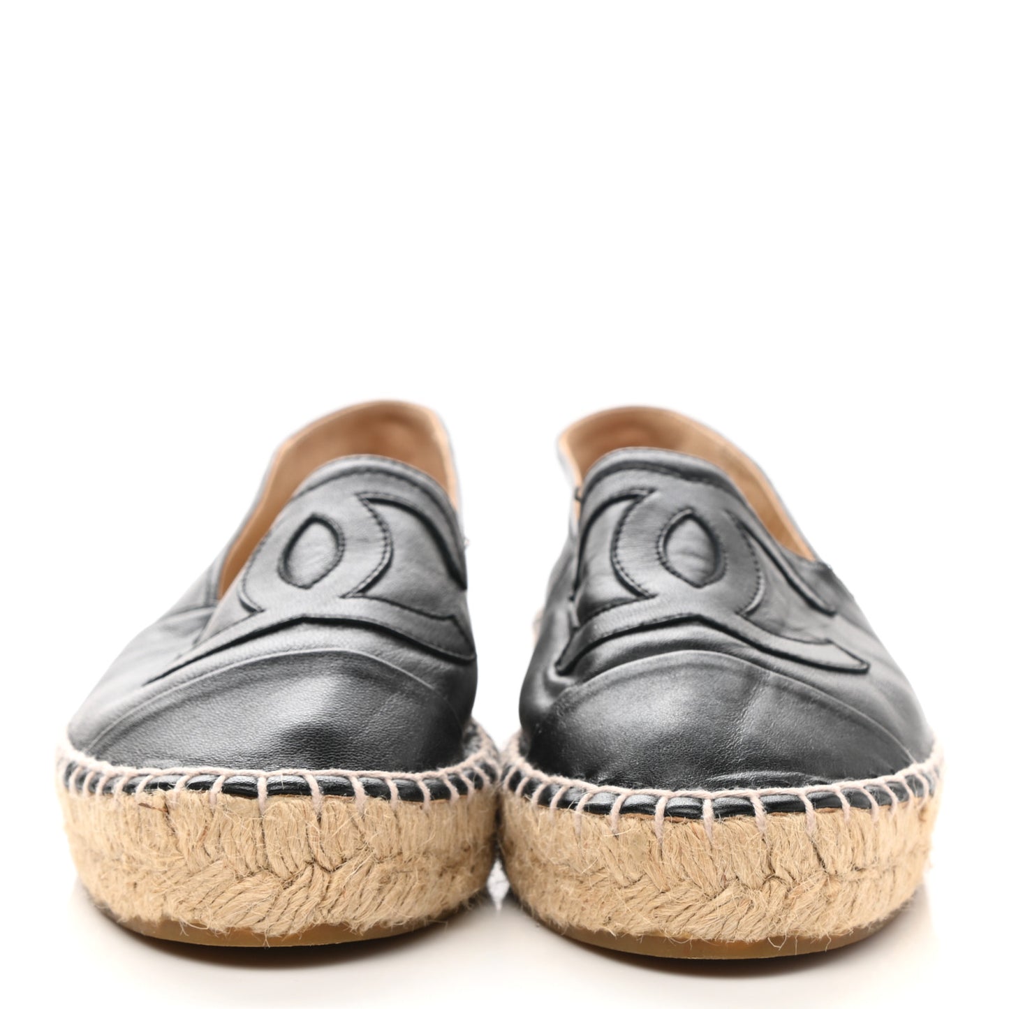 Lambskin CC Espadrilles 36 Black