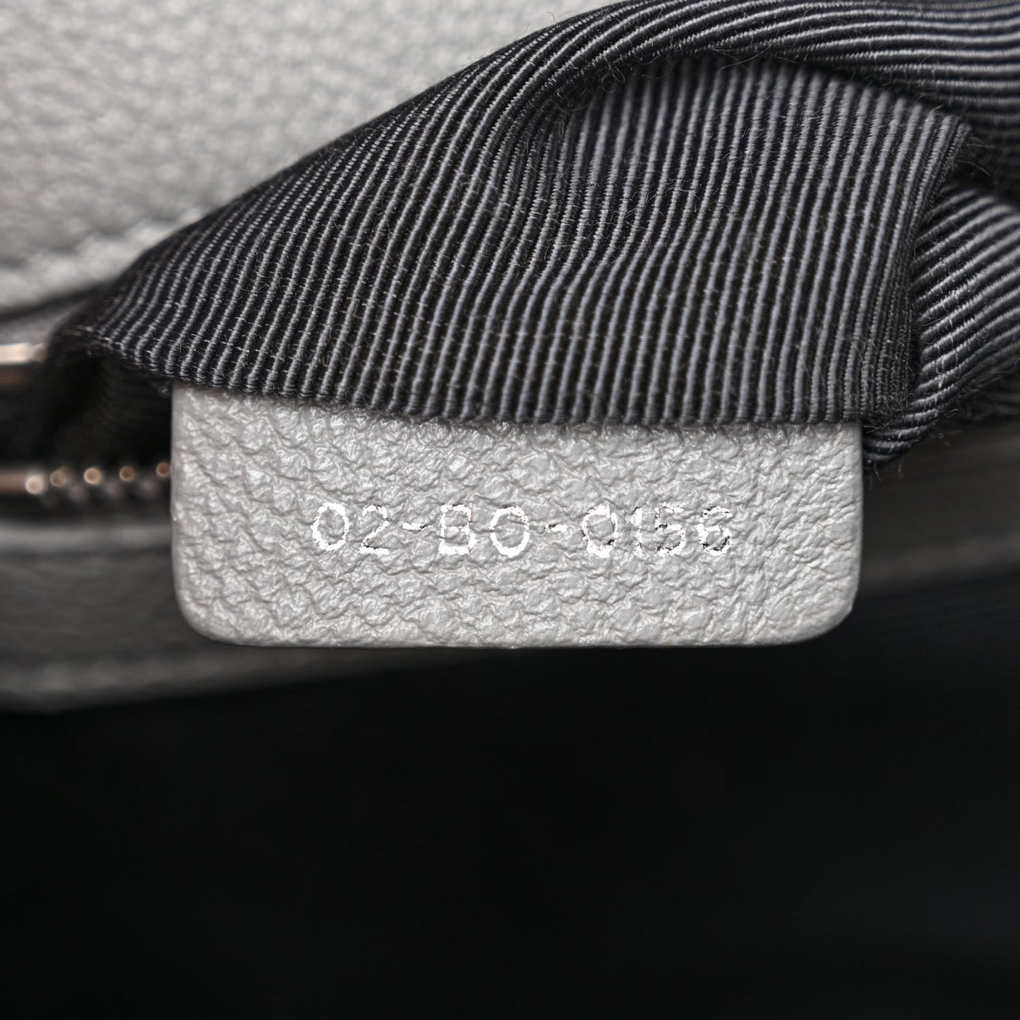 Grained Calfskin Medium Diorama Flap Bag Gris
