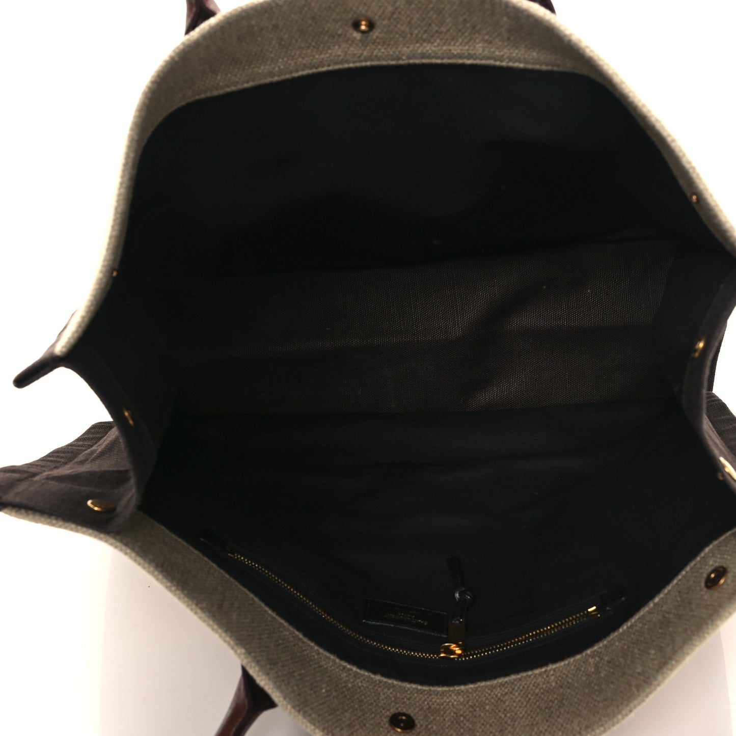 Linen Calfskin Rive Gauche Tote Natural