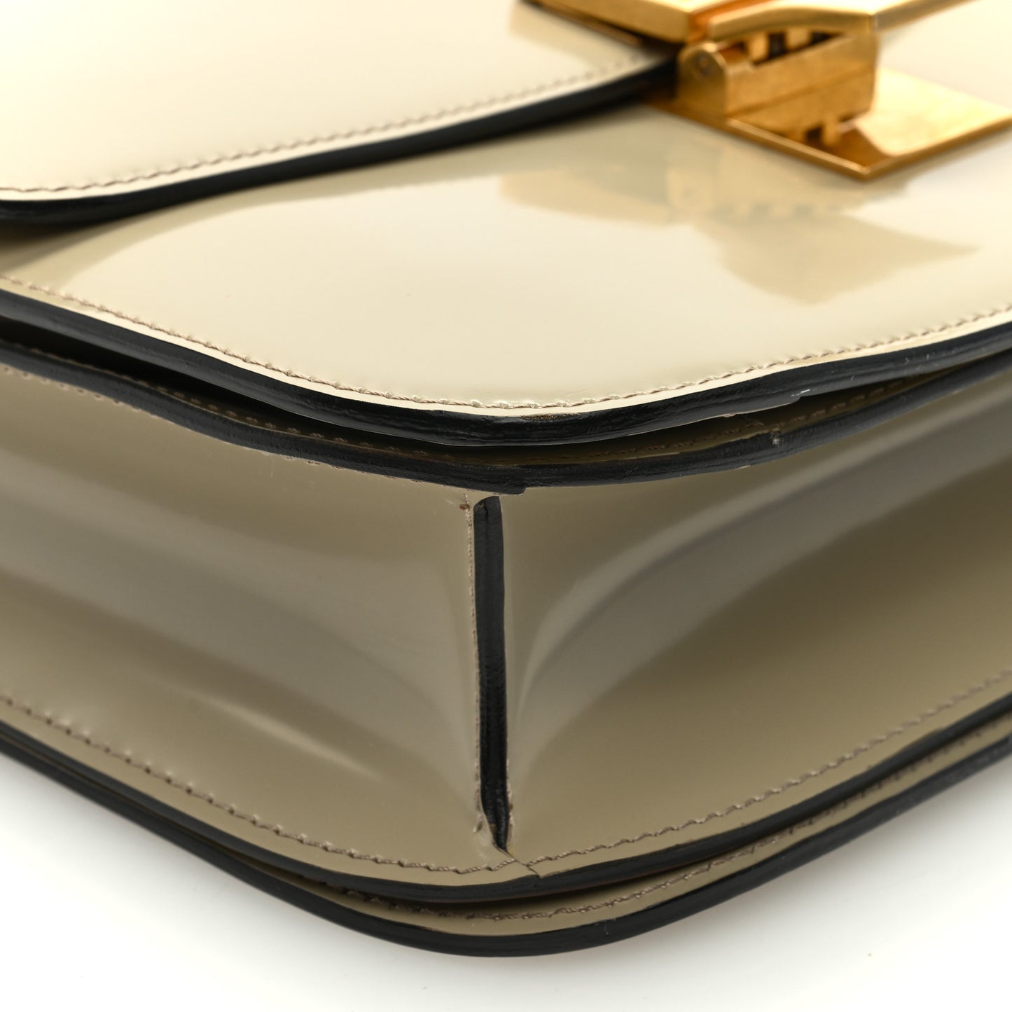 Spazzolato Calfskin Medium Classic Box Flap Bag Quartz