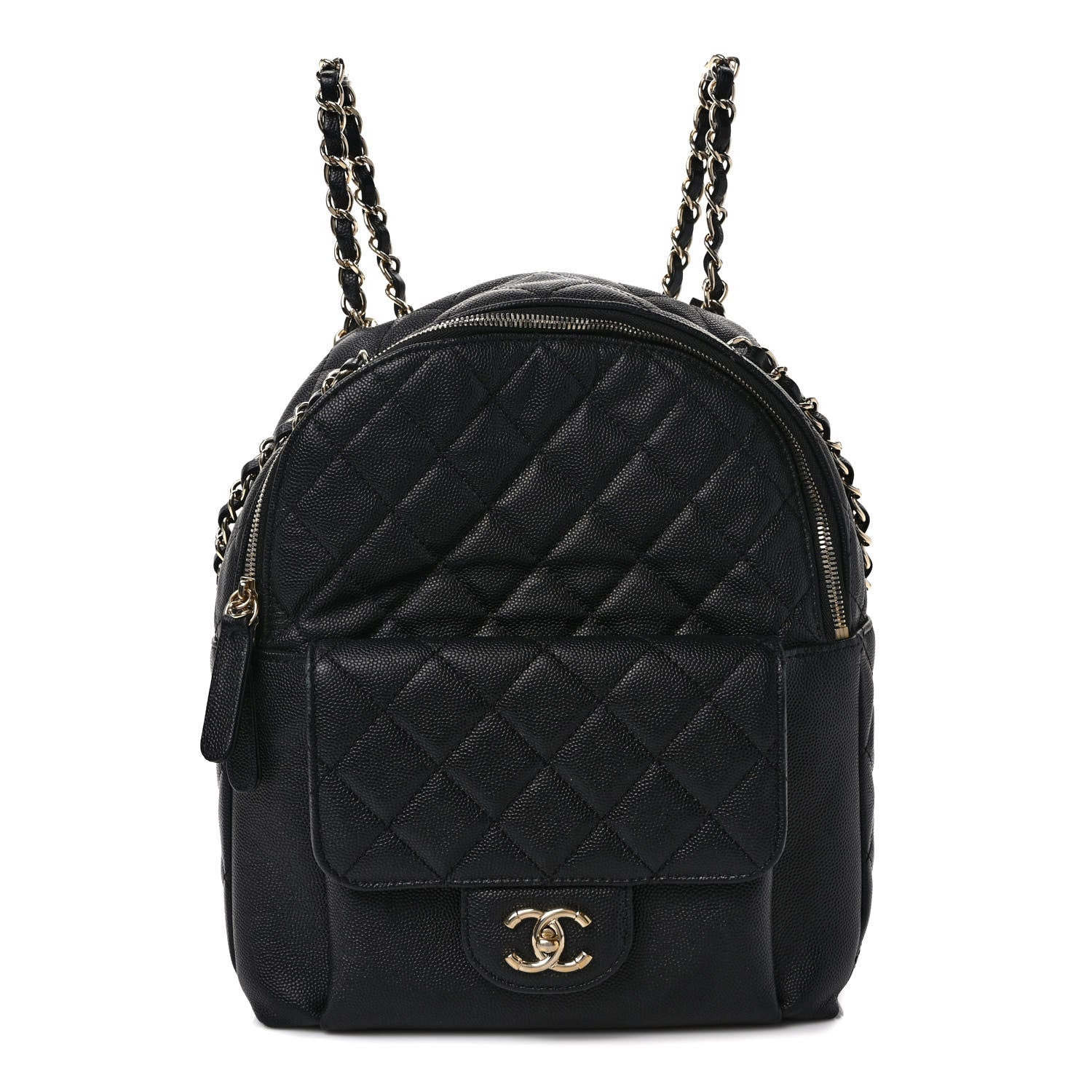 Chanel Caviar Quilted Large CC Day Backpack Black 1366968 – FASHIONPHILE