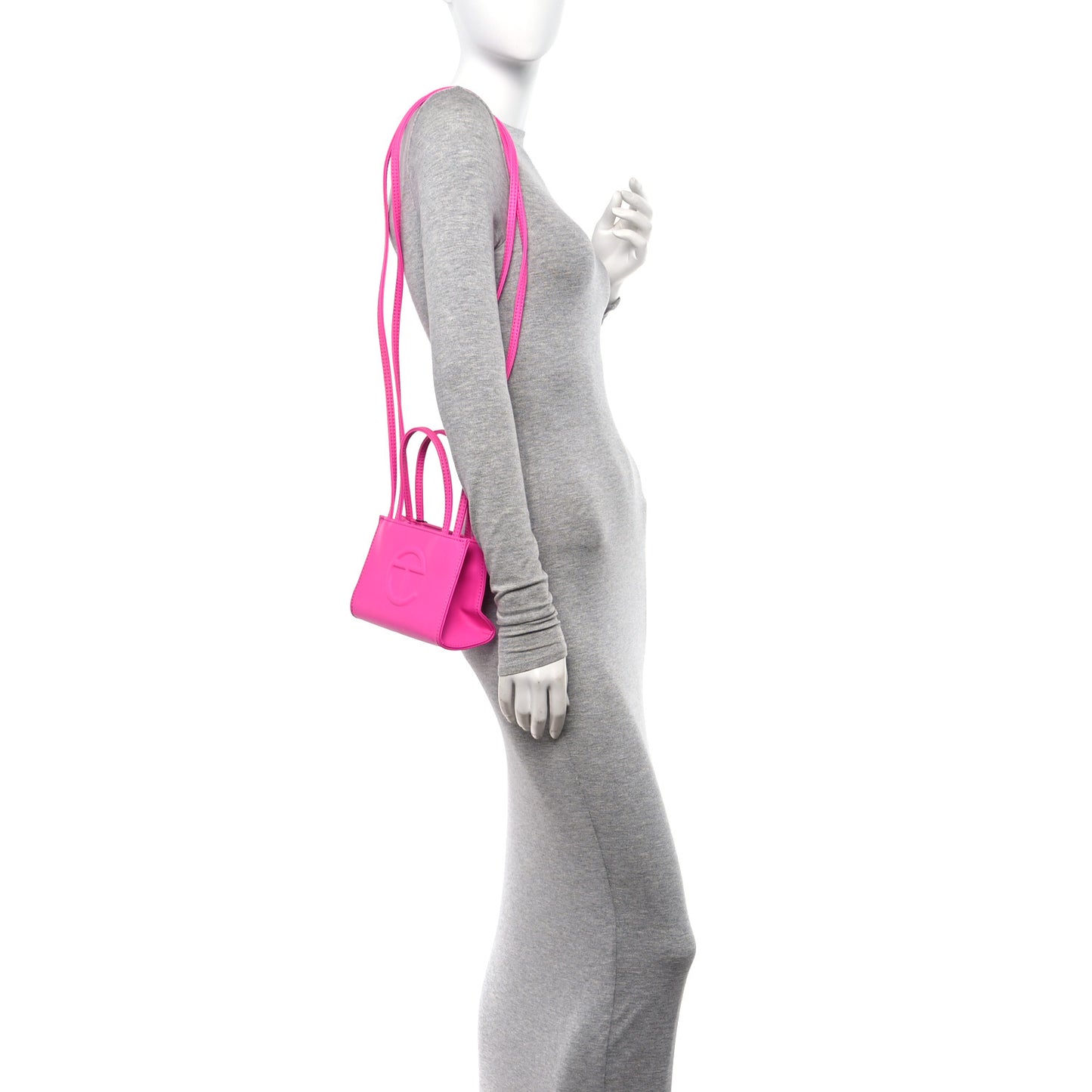 Vegan Leather Small Shopping Bag Azalea