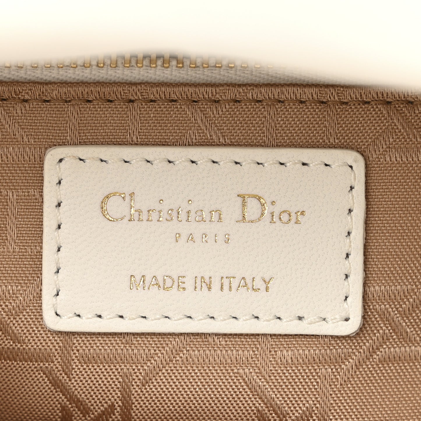 Lambskin Cannage Mini Lady Dior White