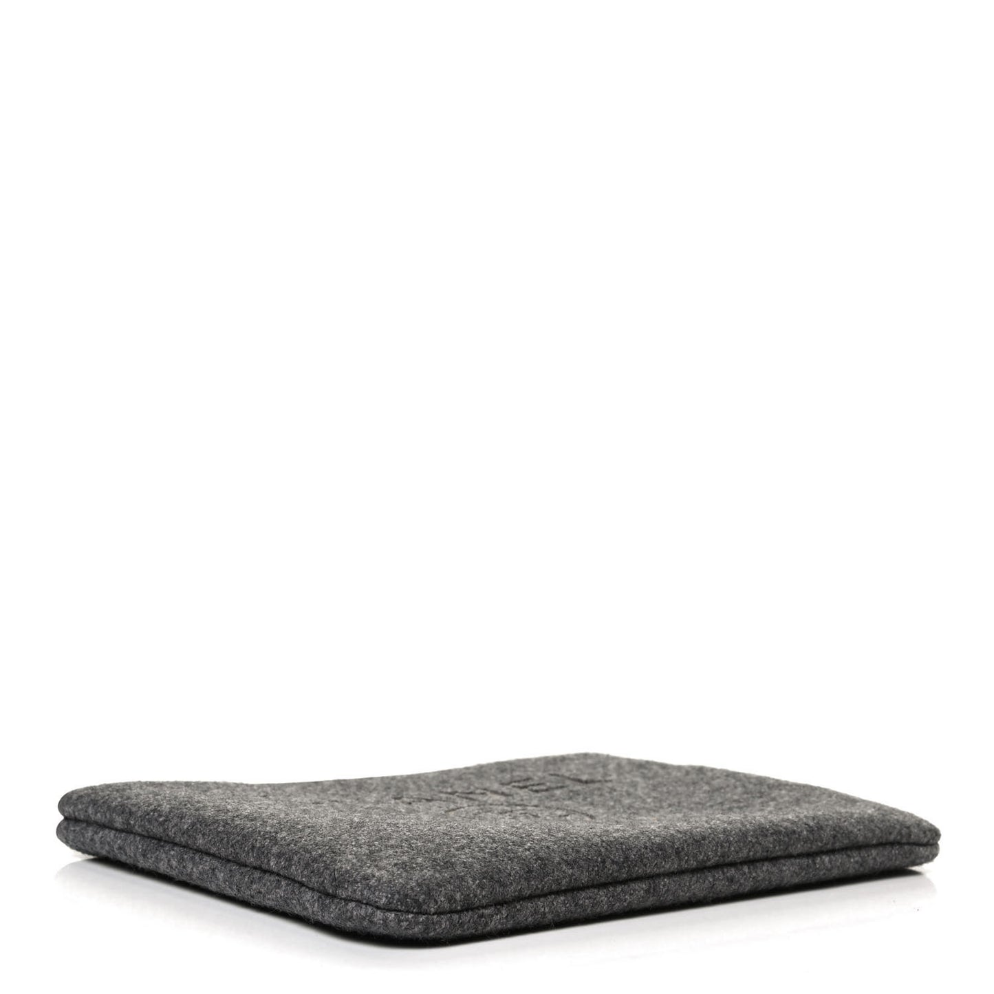 Wool Medium Deauville Cosmetic Pouch Grey