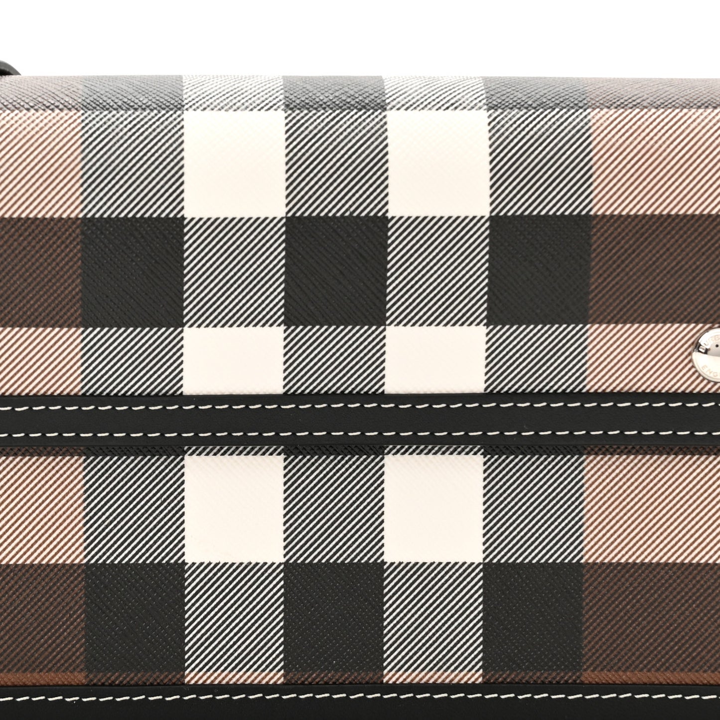 E-Canvas Giant Check Oscar Crossbody Dark Birch