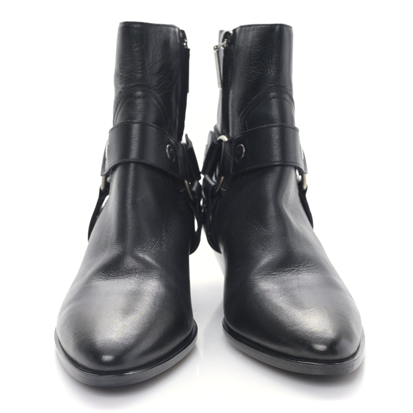 Calfskin West Harness Boots 36 Black
