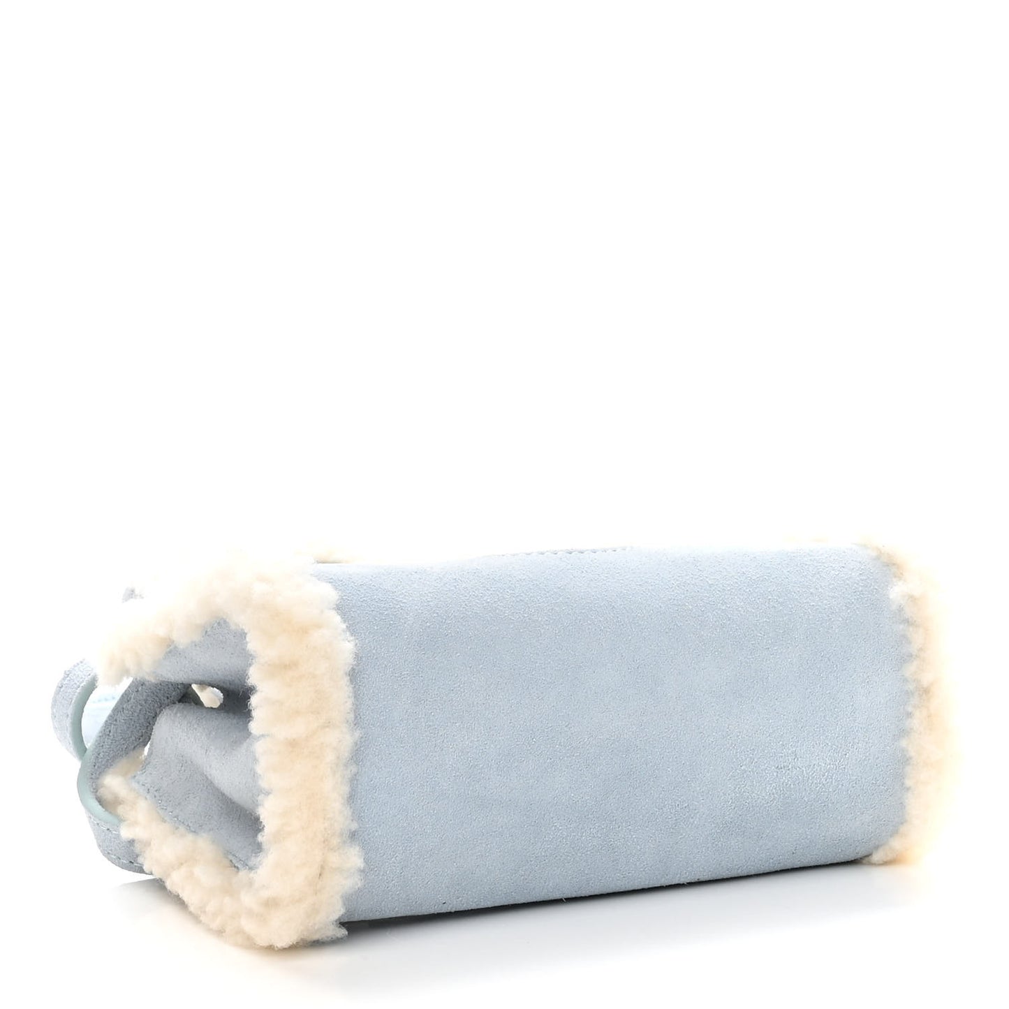 X UGG Suede Shearling Small Shopping Bag Blue