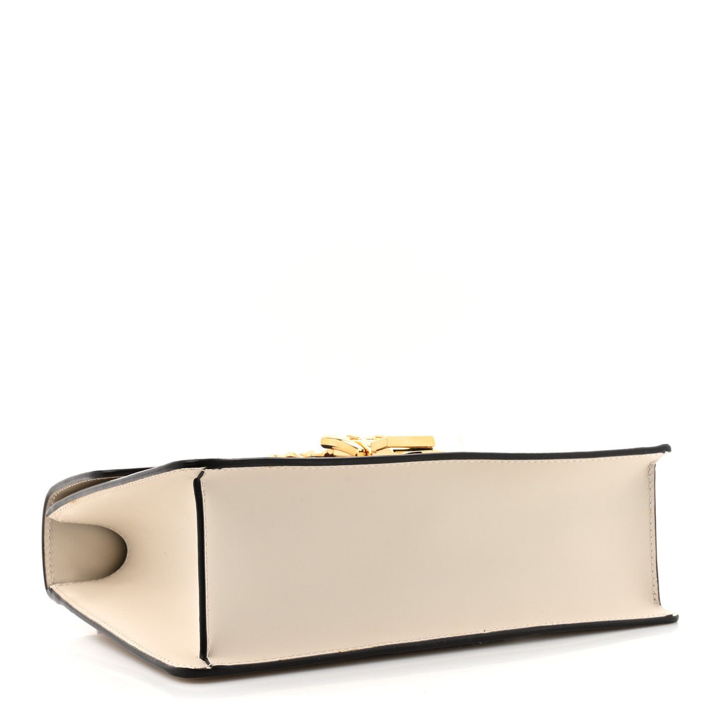 Calfskin Small Sylvie Shoulder Bag Off White