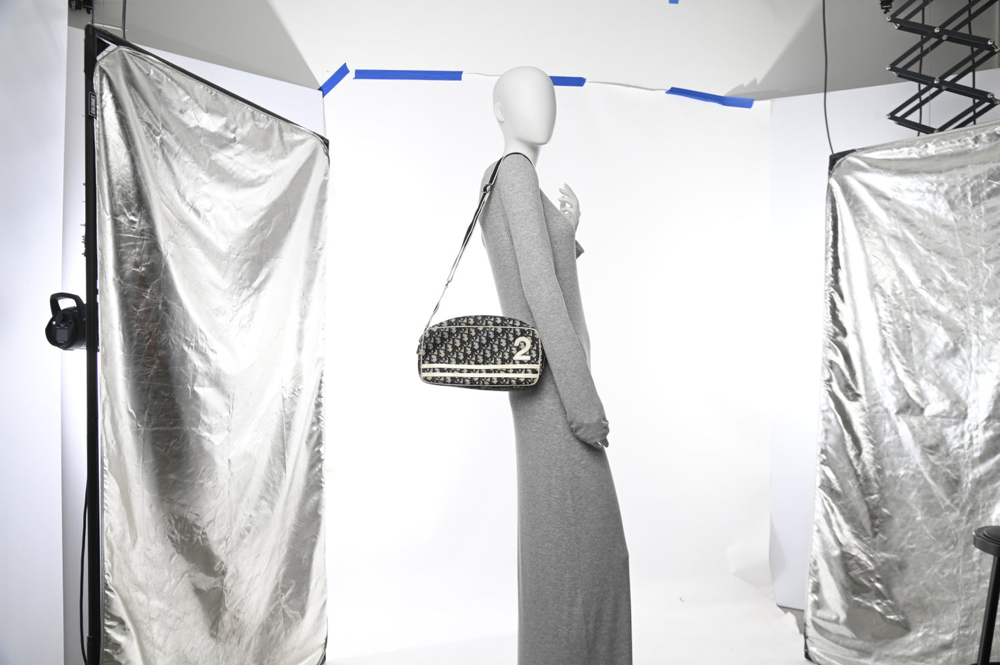 Monogram Girly Messenger Bag Black