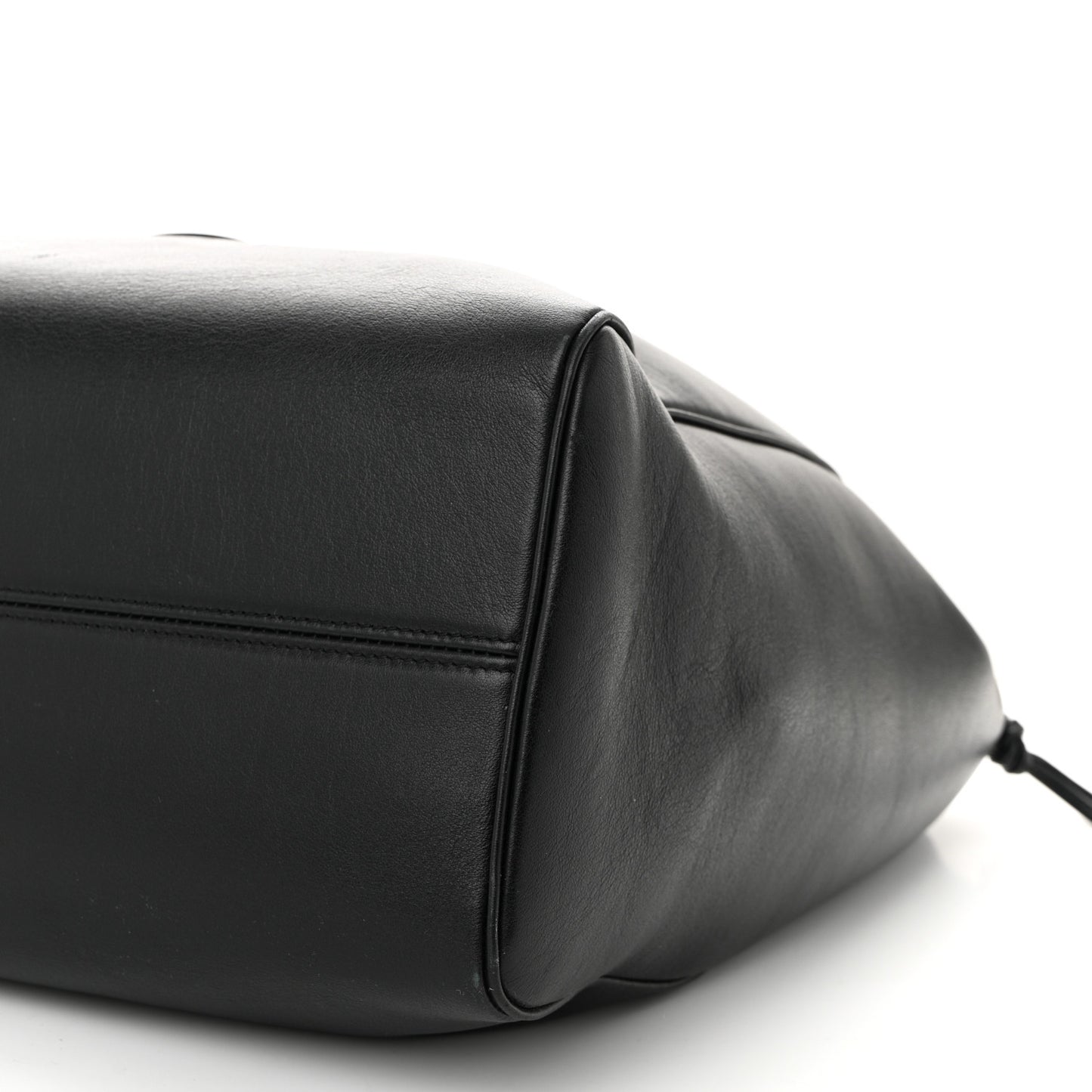 Smooth Calfskin Cuir Triomphe Cabas Drawstring Black