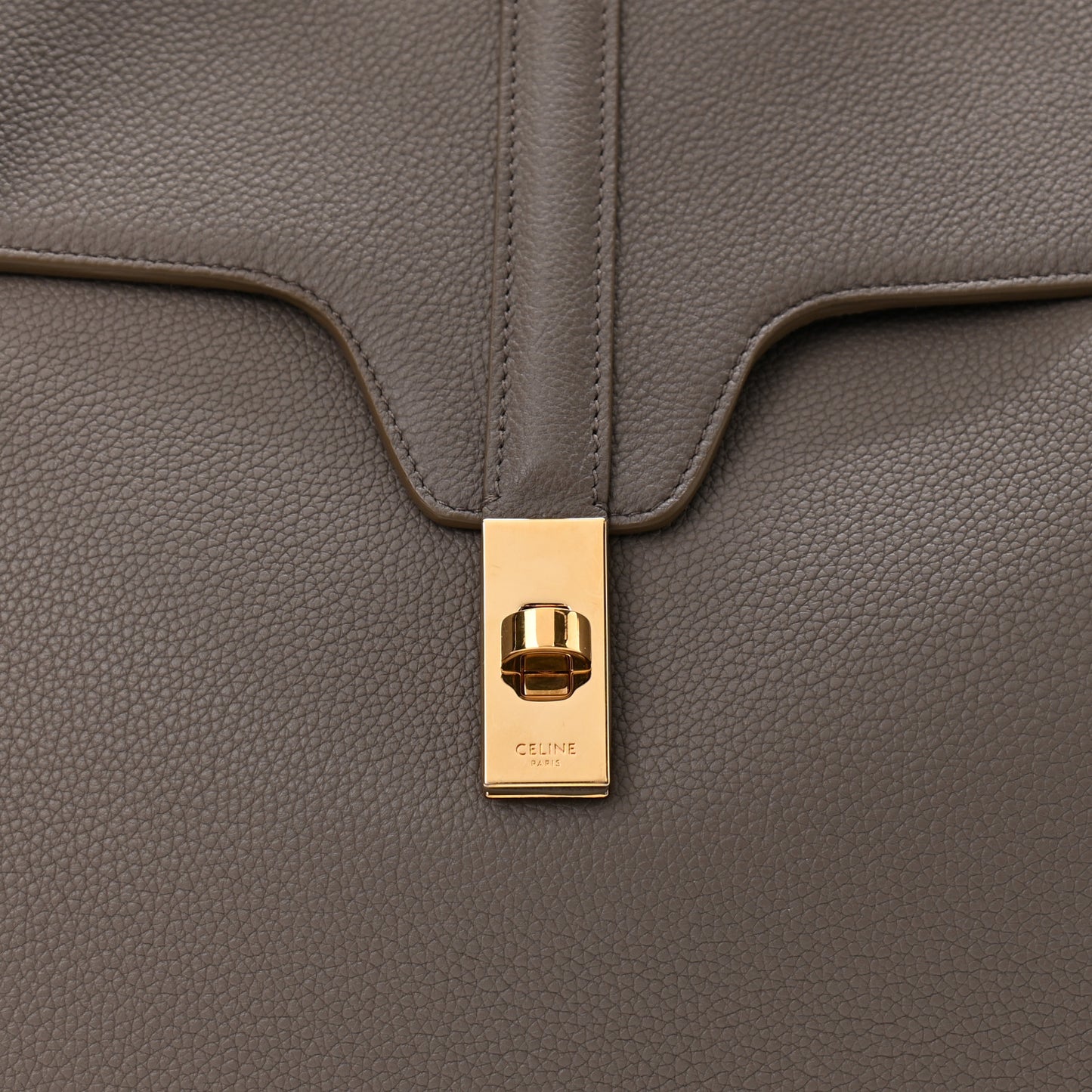 Supple Grained Calfskin Large Soft 16 Bag Pebble