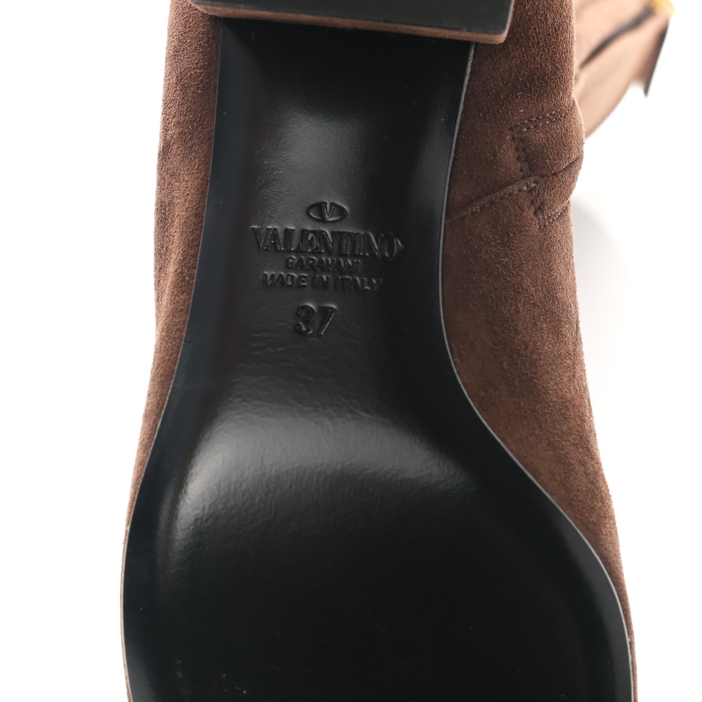 Suede VLogo Knee High 45mm Boots 37 Fondant