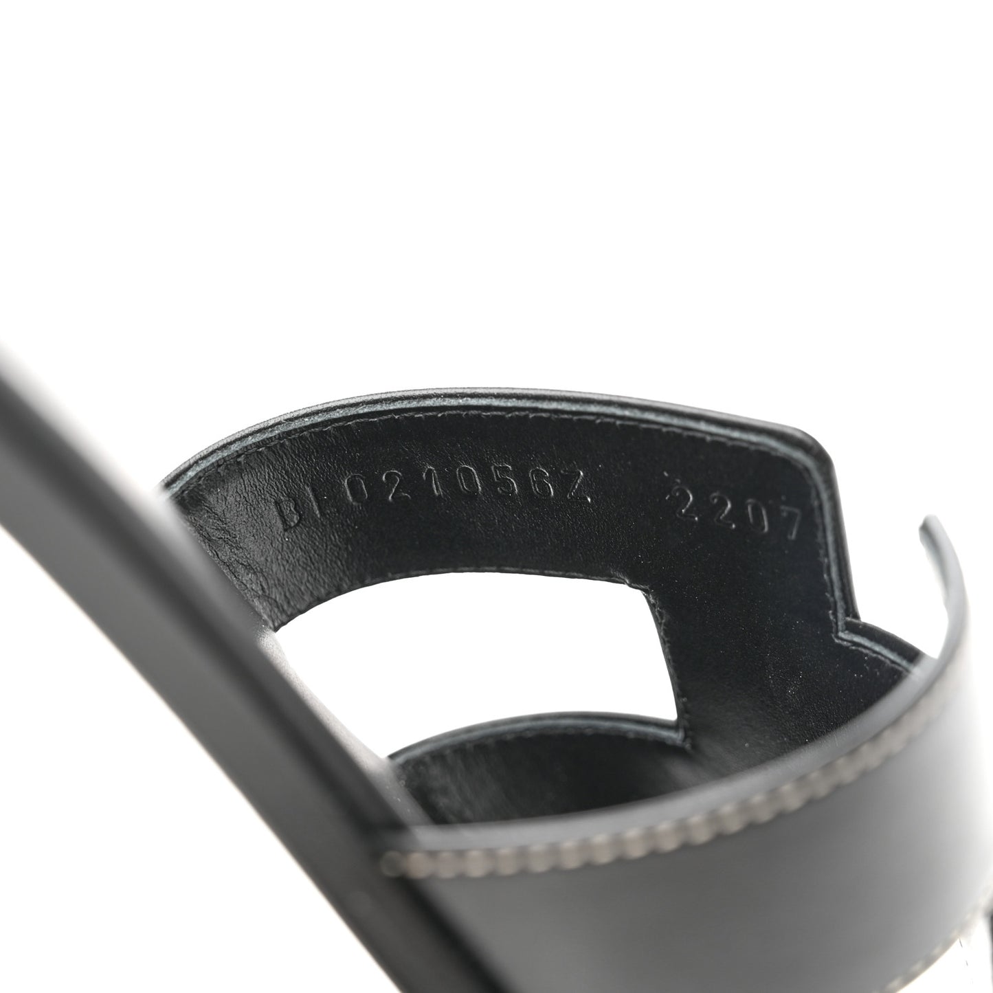 Box Calfskin Oran Sandals 40 Black