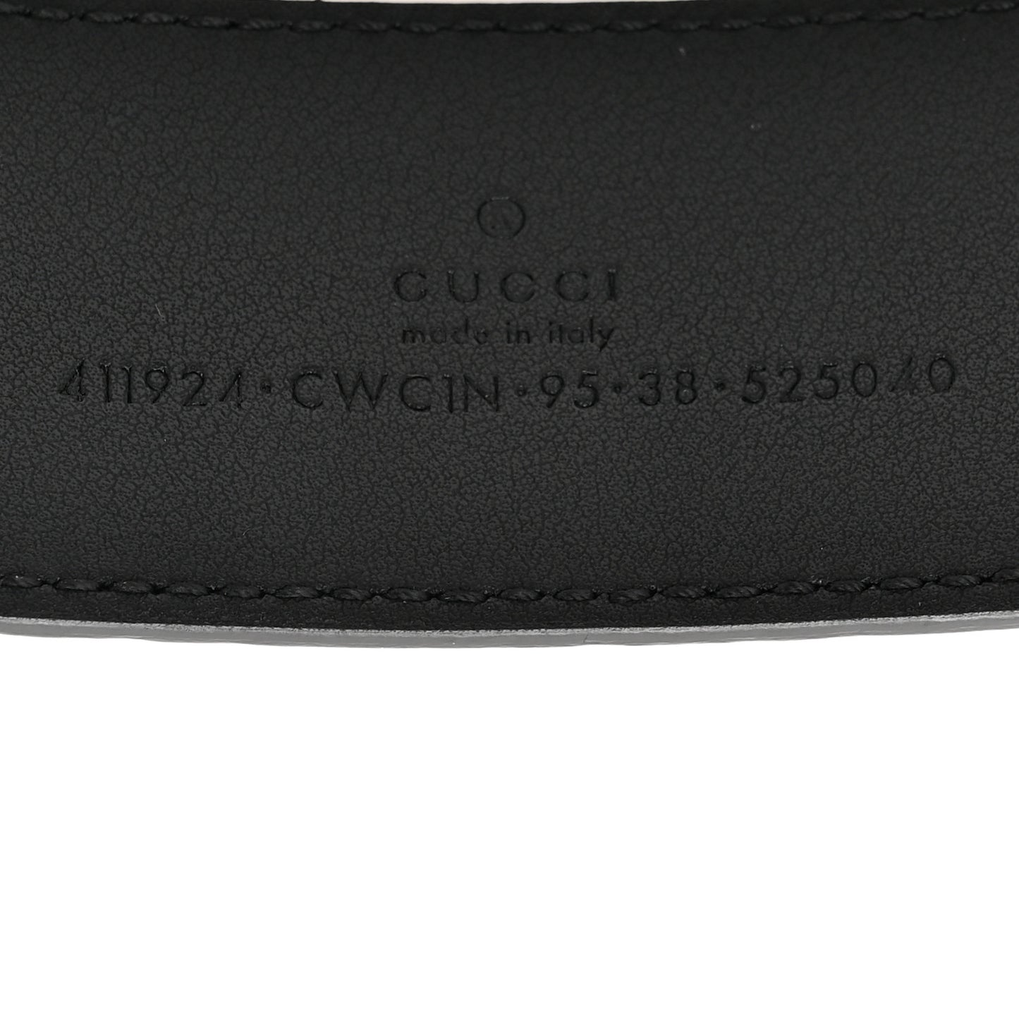 Guccissima Signature Interlocking G 40mm Belt 95 38 Black