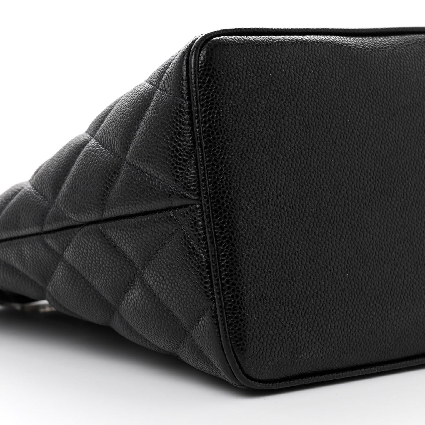 Caviar Quilted Medallion Tote Black