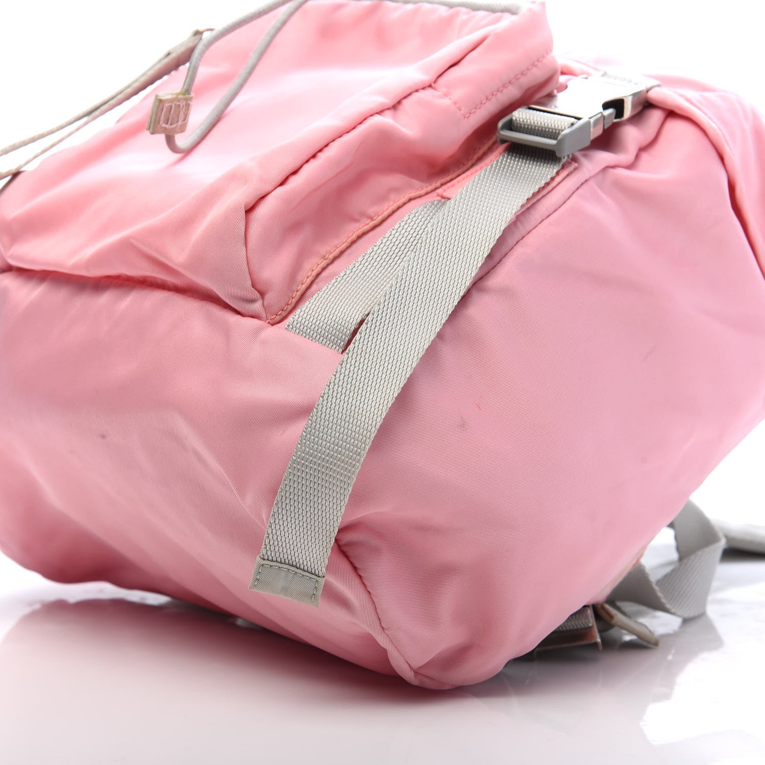 Prada Nylon Vela Double Buckle Backpack Pink 6 of 11