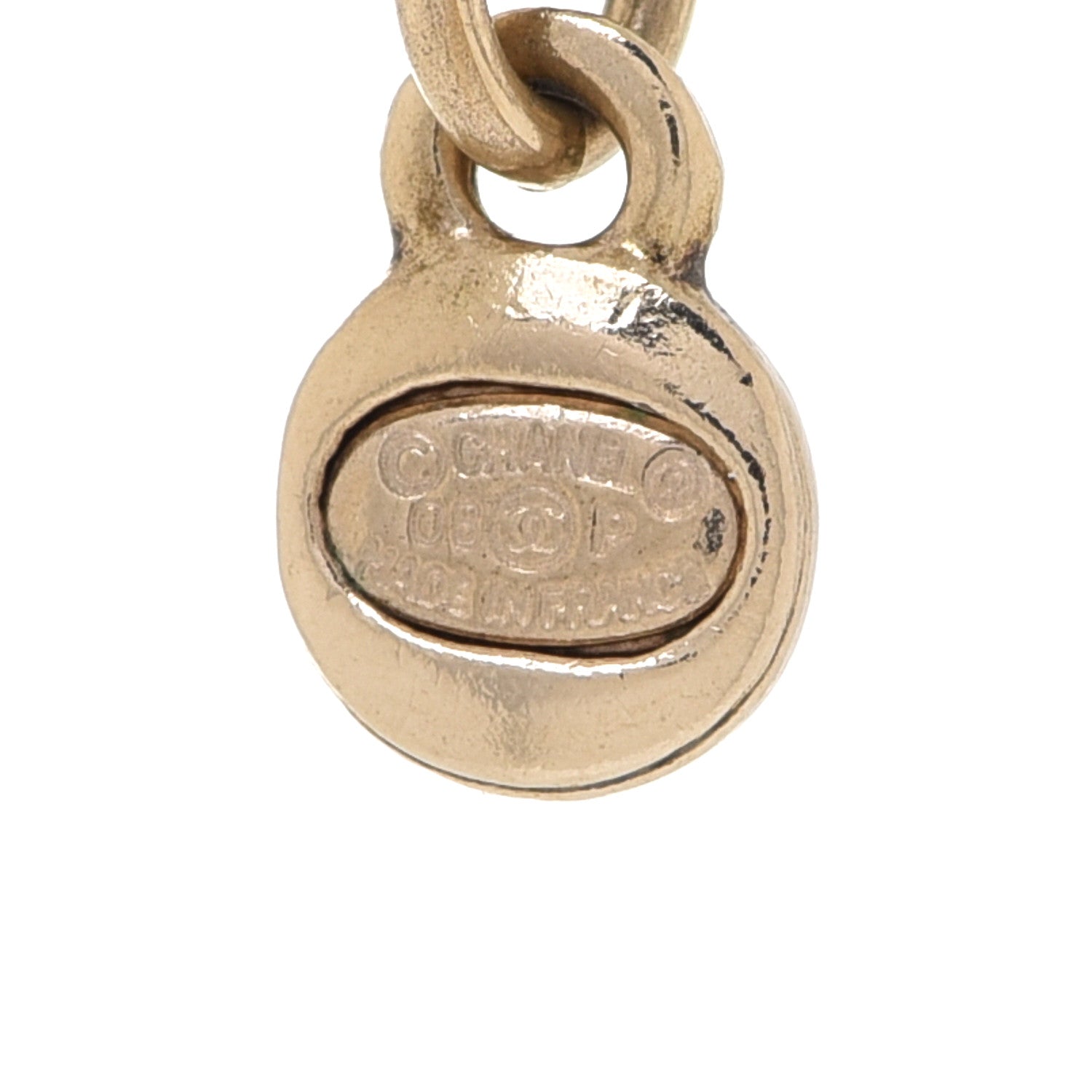 Chanel Pearl CC Drop Necklace Gold 5 of 7