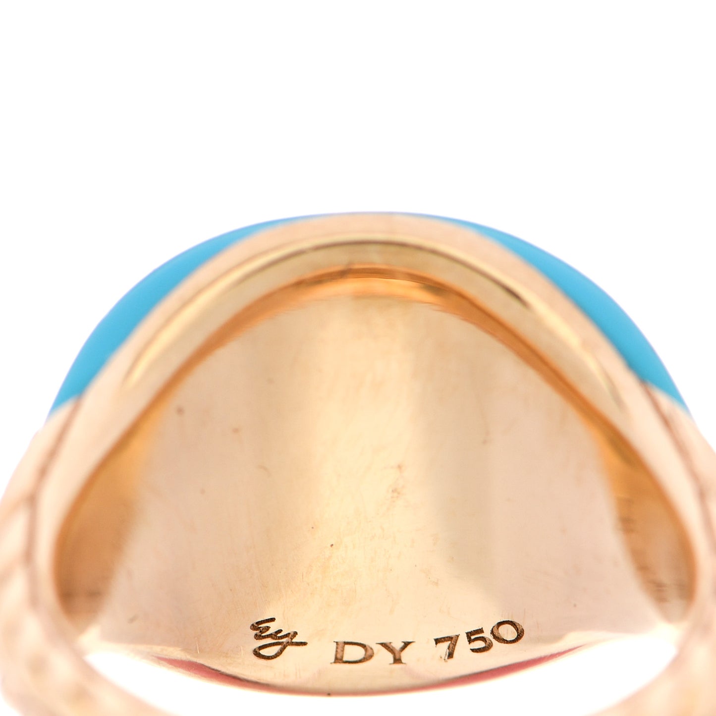 18K Yellow Gold Bubblegum Pinky Peppermint Scented Ring 49 5