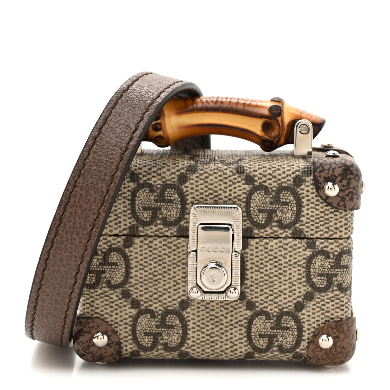 Gucci GG Supreme Monogram AirPods Pro Case Beige Ebony 1744929