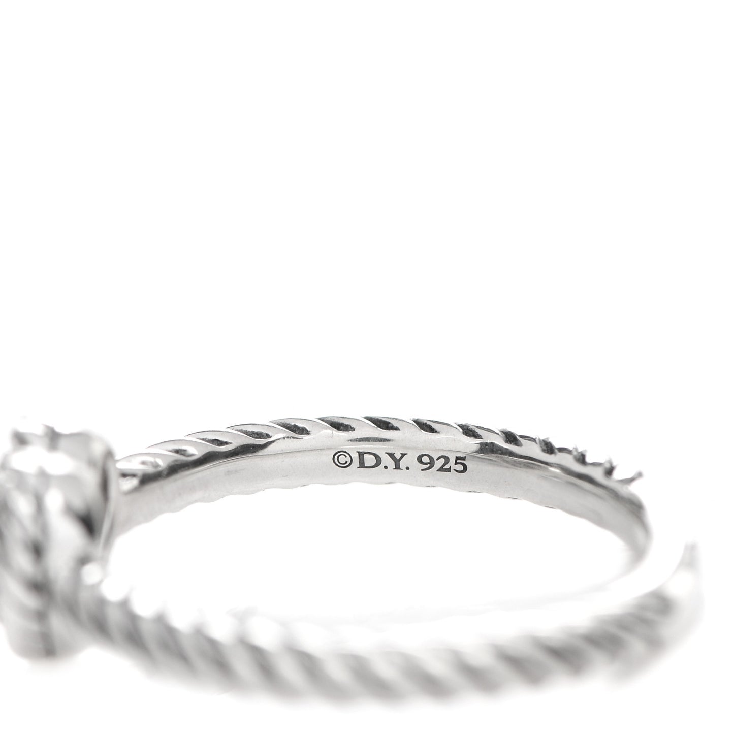 Sterling Silver Diamond Cable Classics Heart Ring 52 6