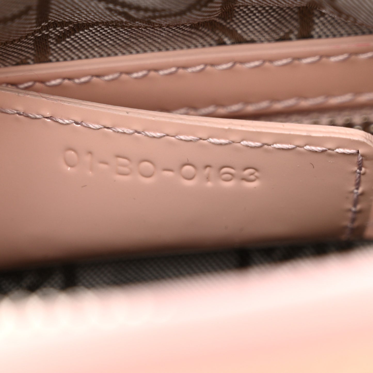 Patent Cannage Medium Lady Dior Light Pink